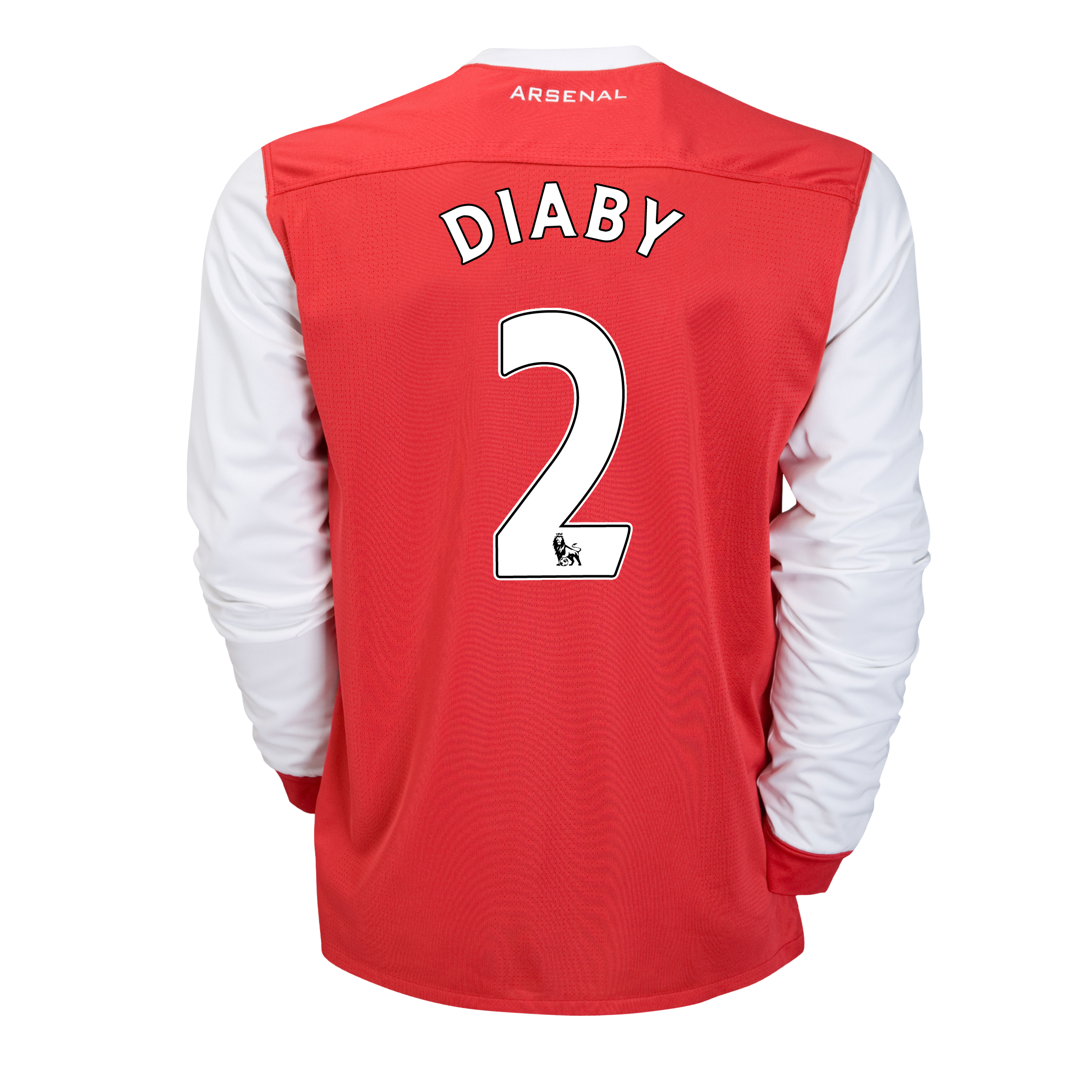 Arsenal Home Shirt 2010~11 with Diaby 2 printing Long Sleeved
