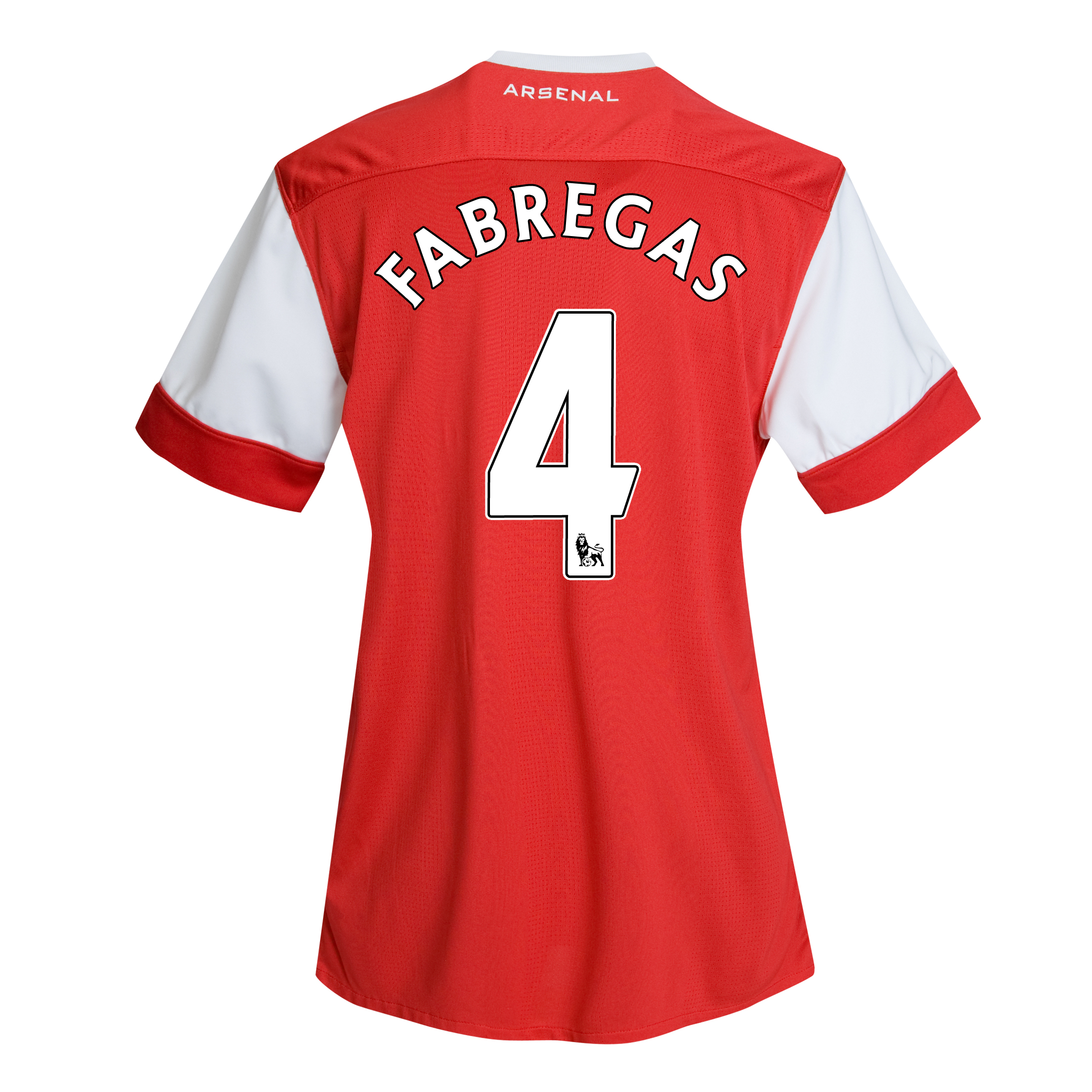 Arsenal Home Shirt 2010/11 with Fabregas 4 printing - Womens