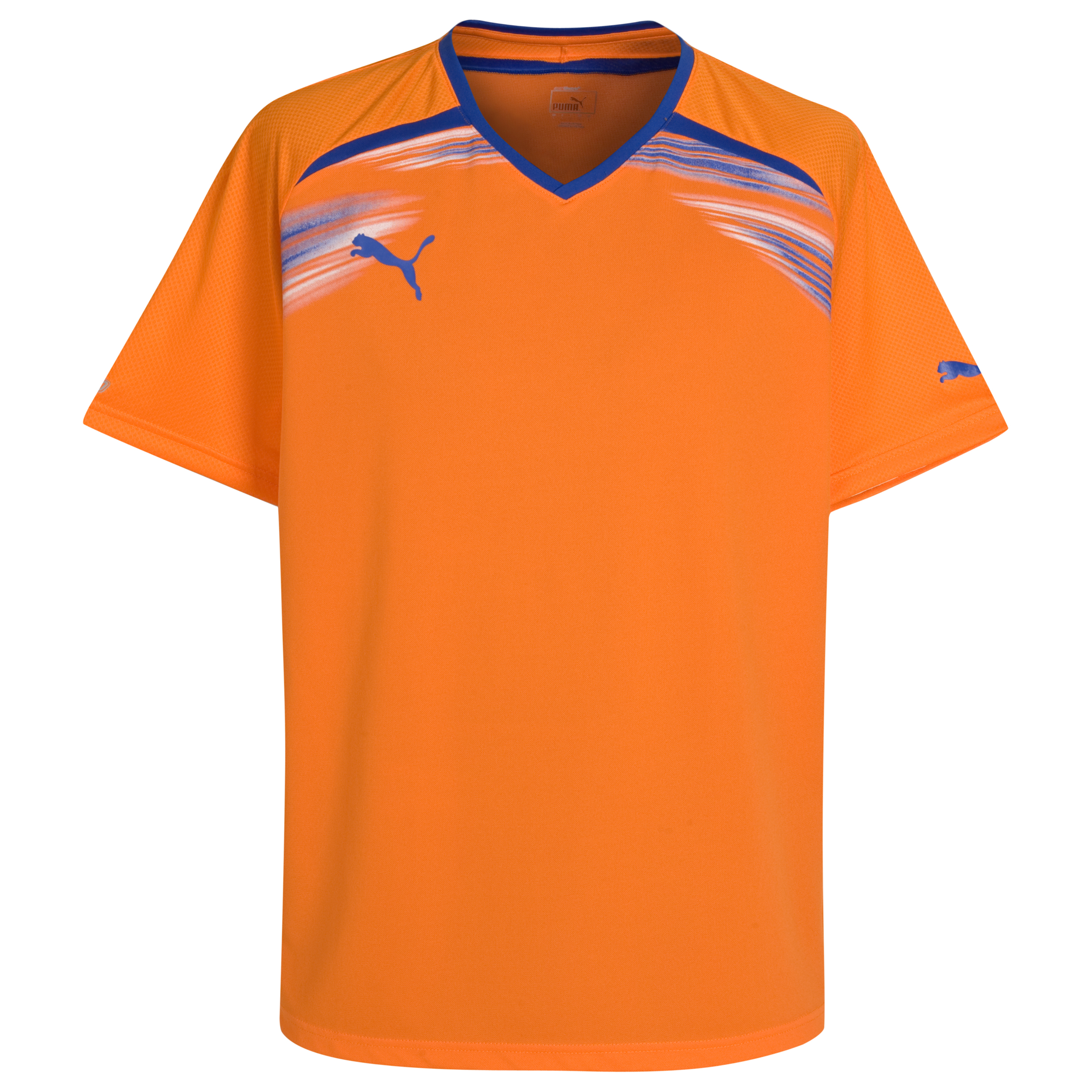 Puma V.10 Speed Graphic T-Shirt - Vibrant Orange/Dazzling Blue