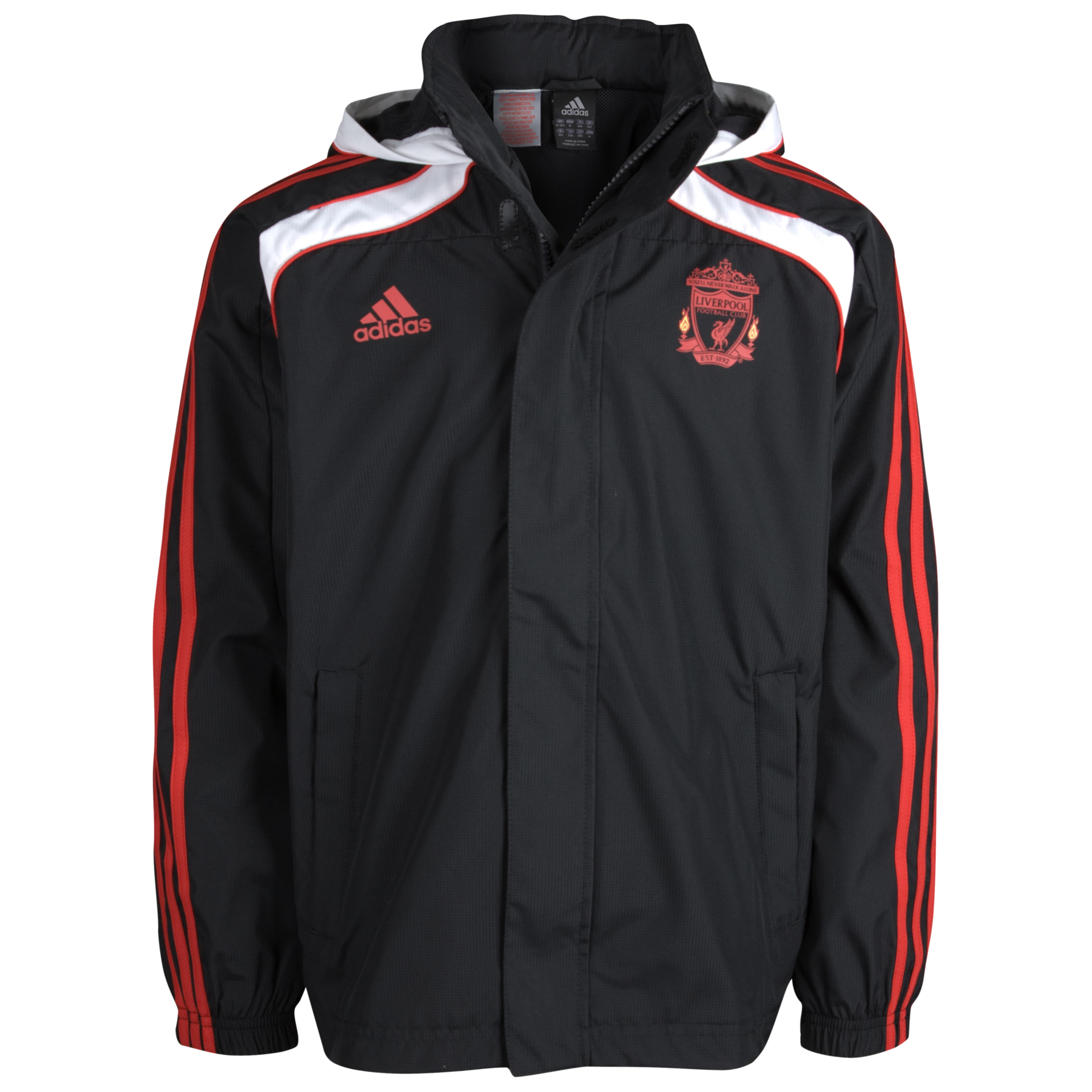 Liverpool All Weather Jacket - Black/Light Scarlet - Kids
