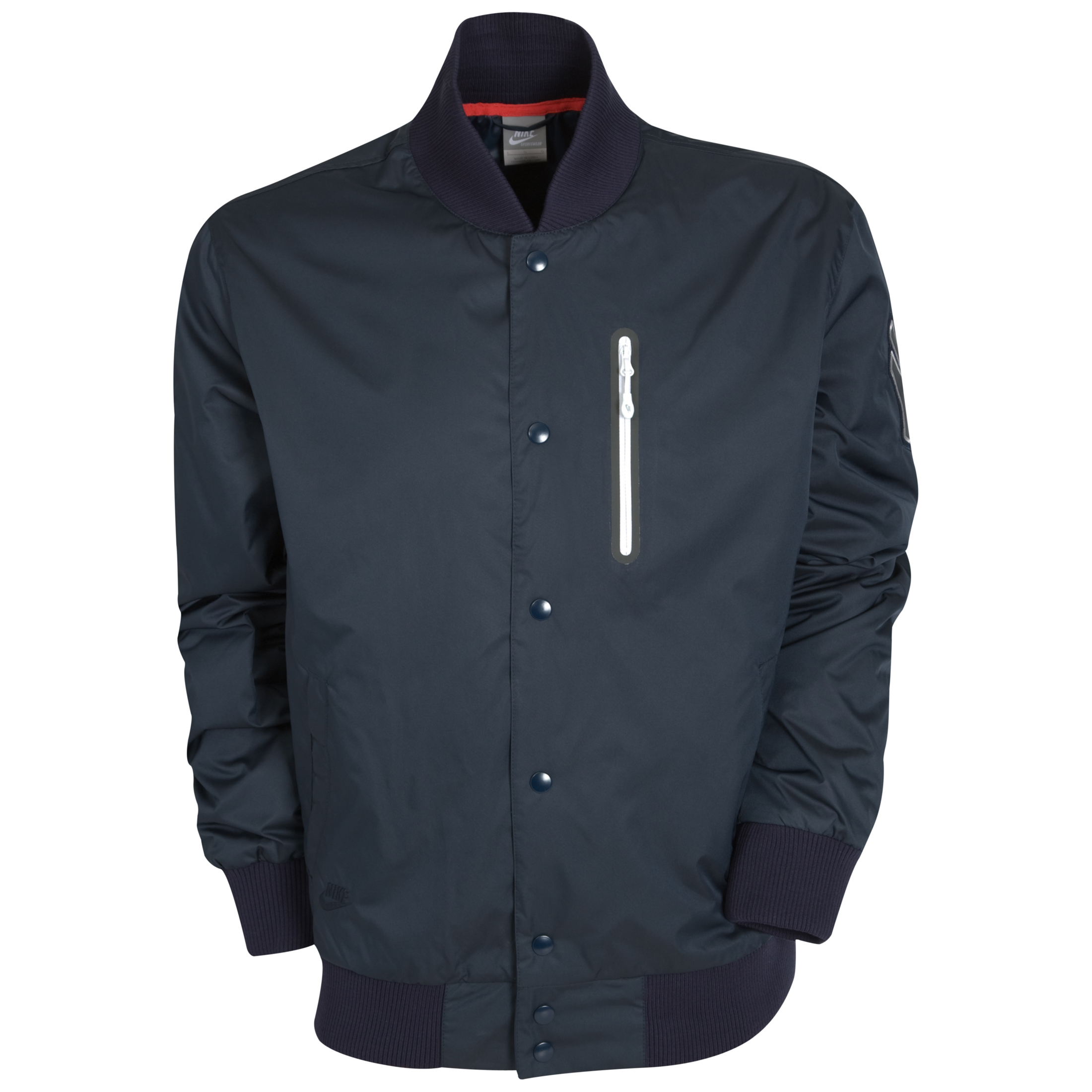 Nike Yankees Destroyer Jacket - Dark Obsidian/Sport Red