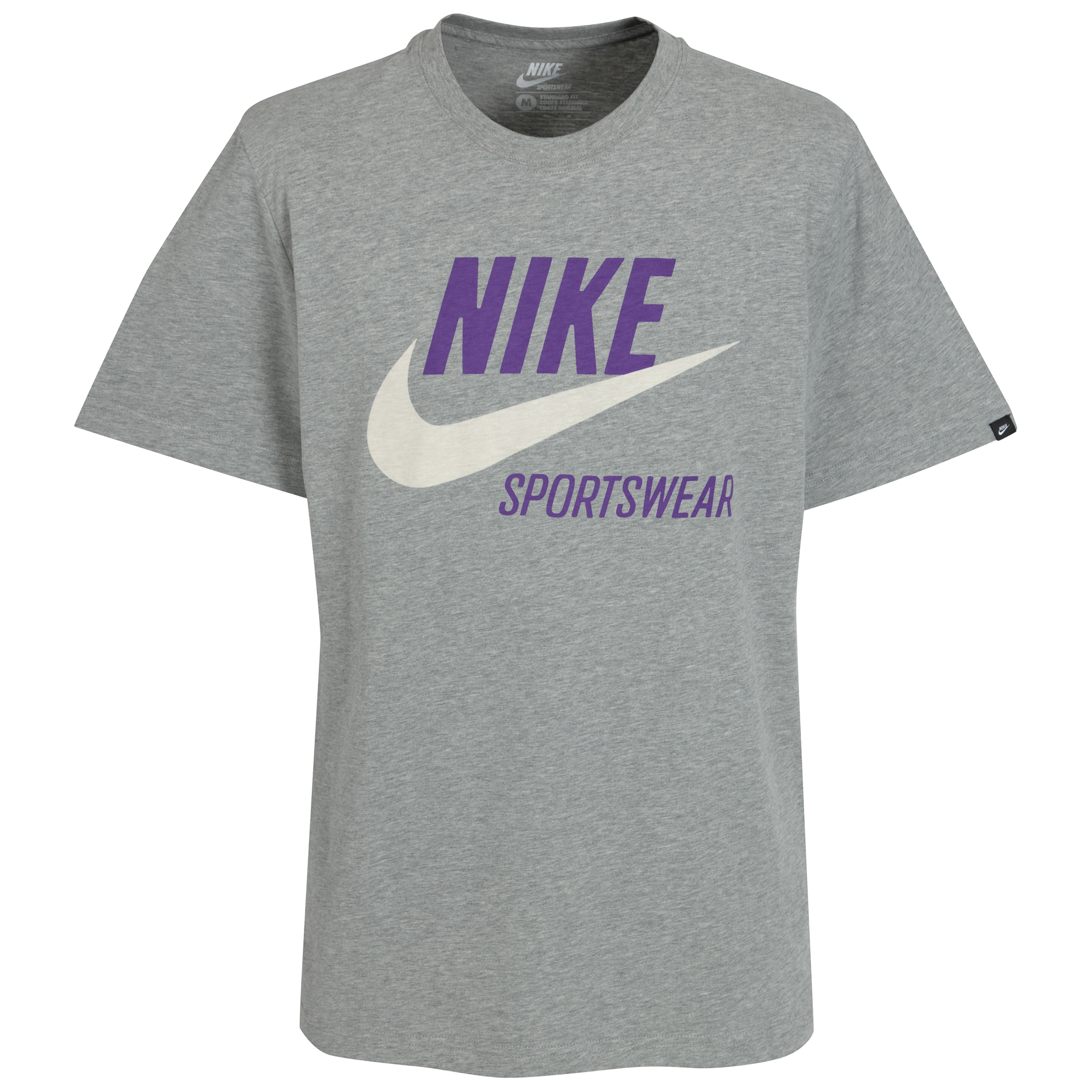 Nike Better Sportswear T-Shirt - Dark Grey Heather/Cool Mint.