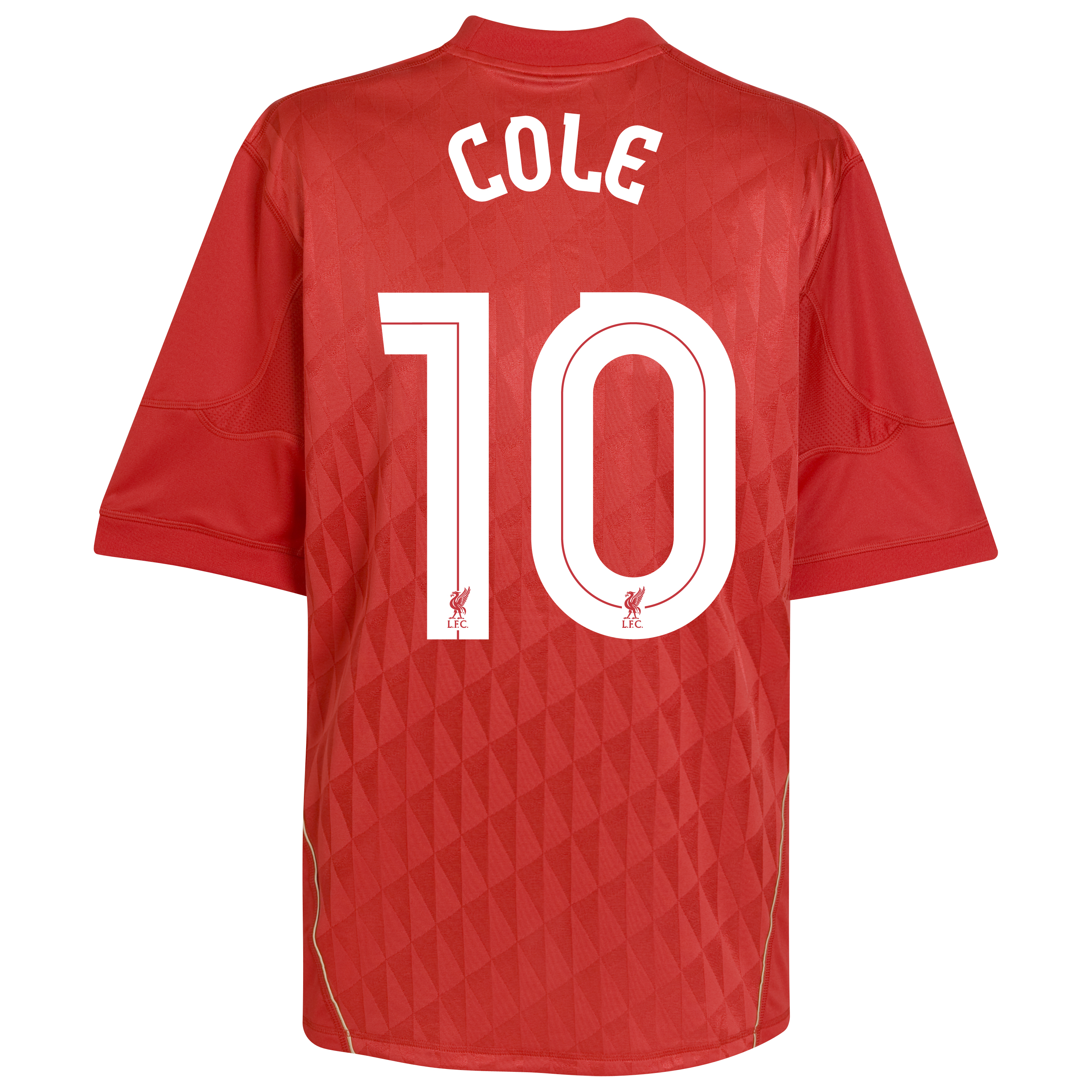 Liverpool Europa League Home Shirt 2010/12 with Cole 10 printing