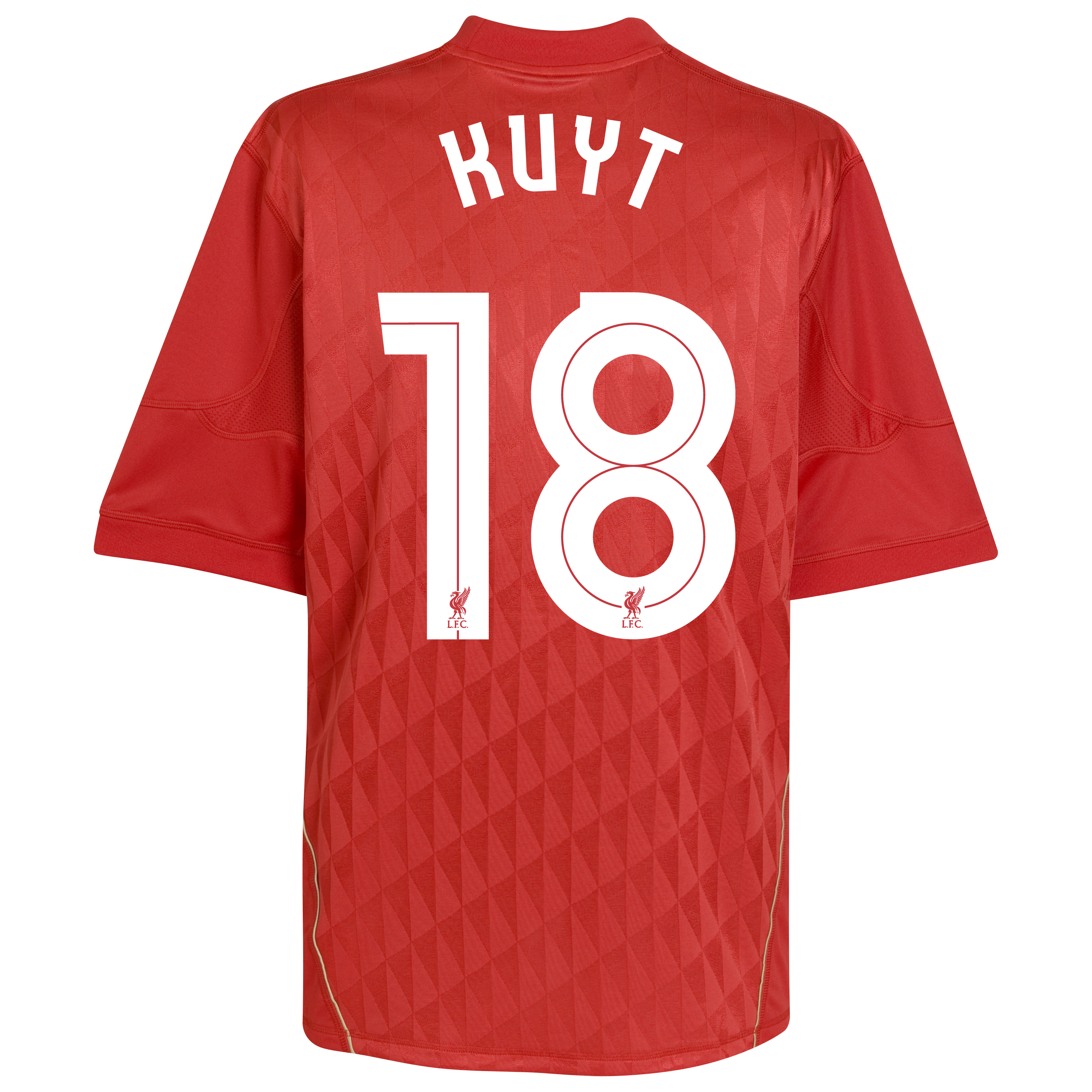 Liverpool Europa League Home Shirt 2010/12 with Kuyt 18 printing