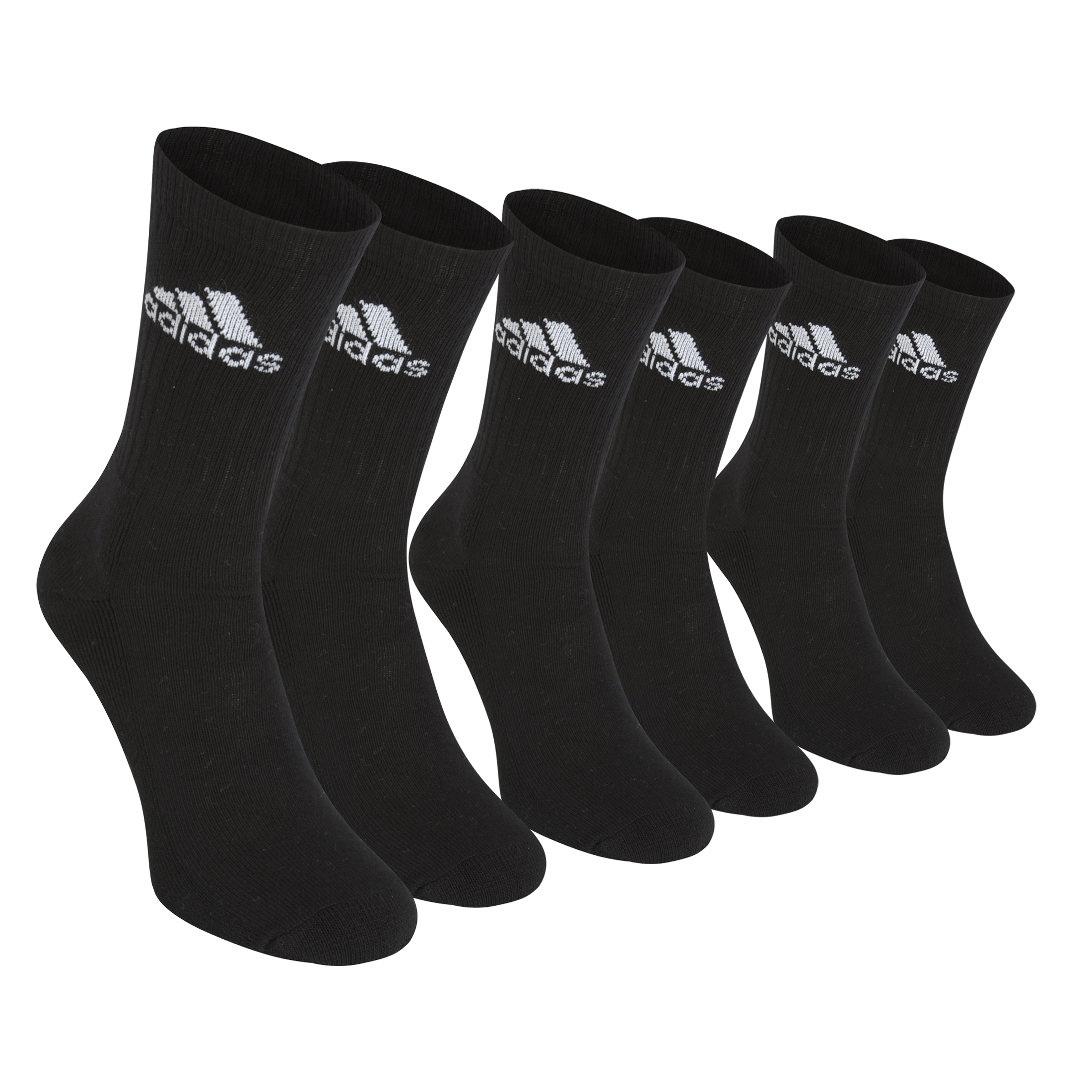 adidas adiCrew Trainer Socks 2 Pack - White/Black