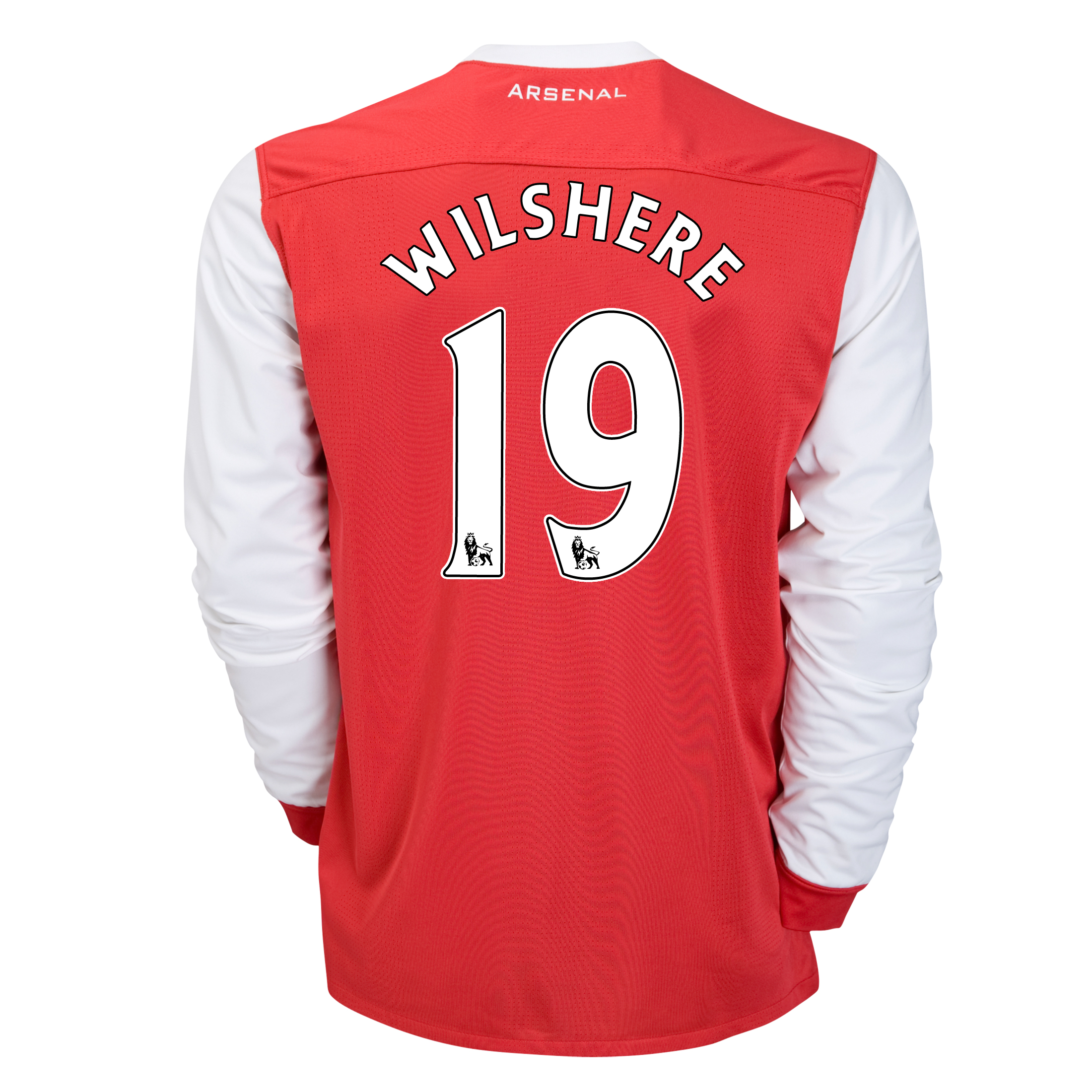 Arsenal Home Shirt 2010~11 with Wilshere 19 printing Long Sleeved