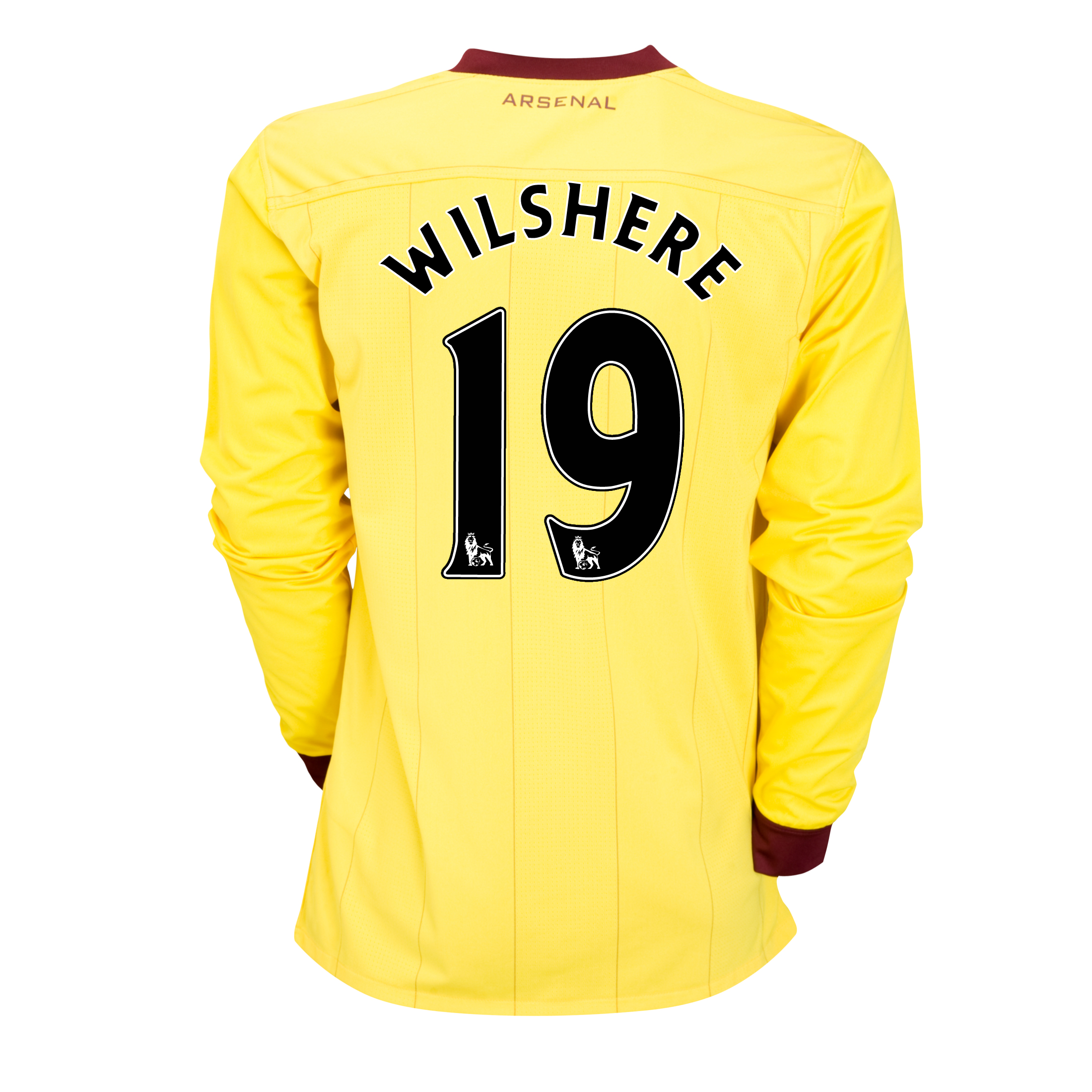 Arsenal Away Shirt 2010~11 with Wilshere 19 Printing Long Sleeved Kids