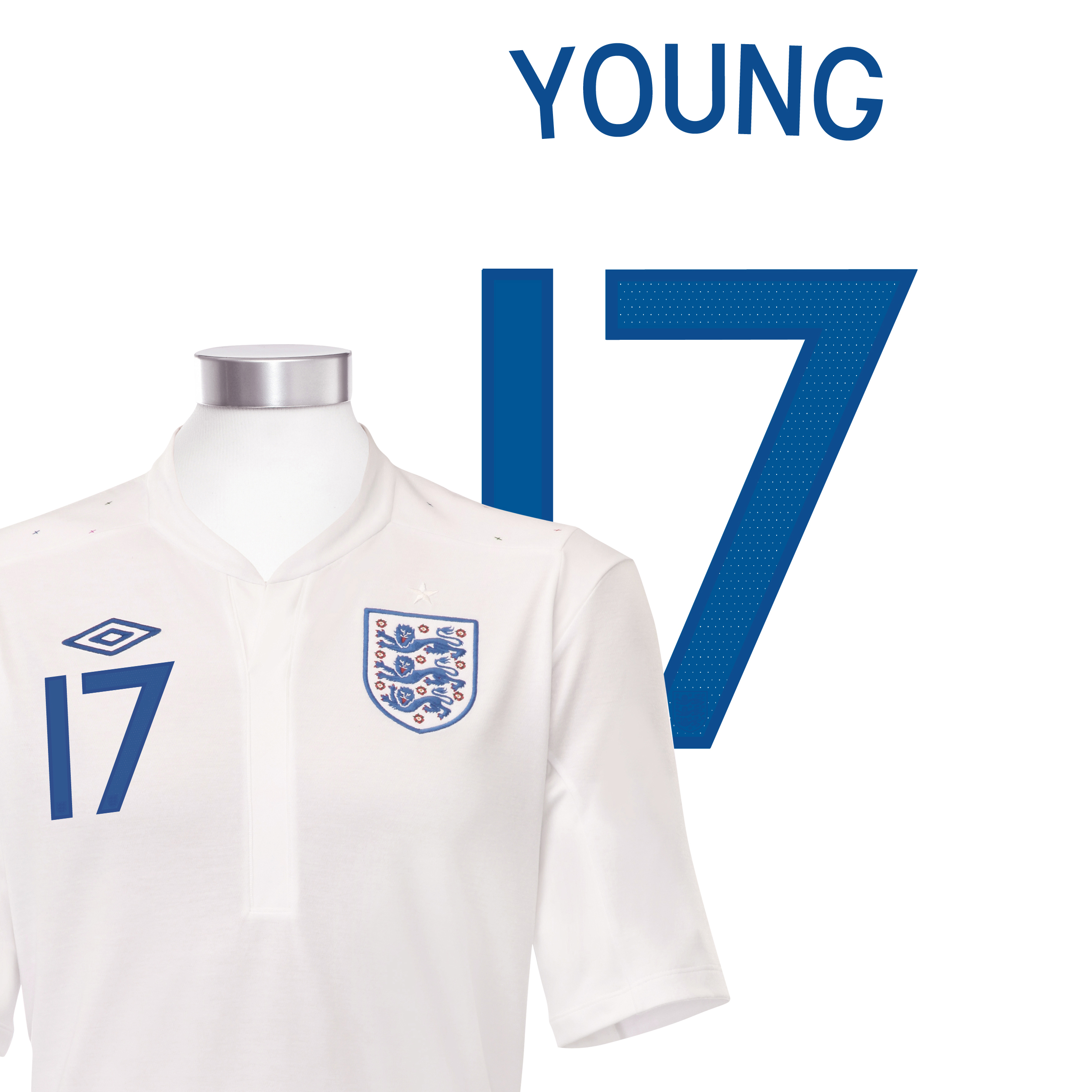 England Home Shirt 2010 Girls with Young 17 printing