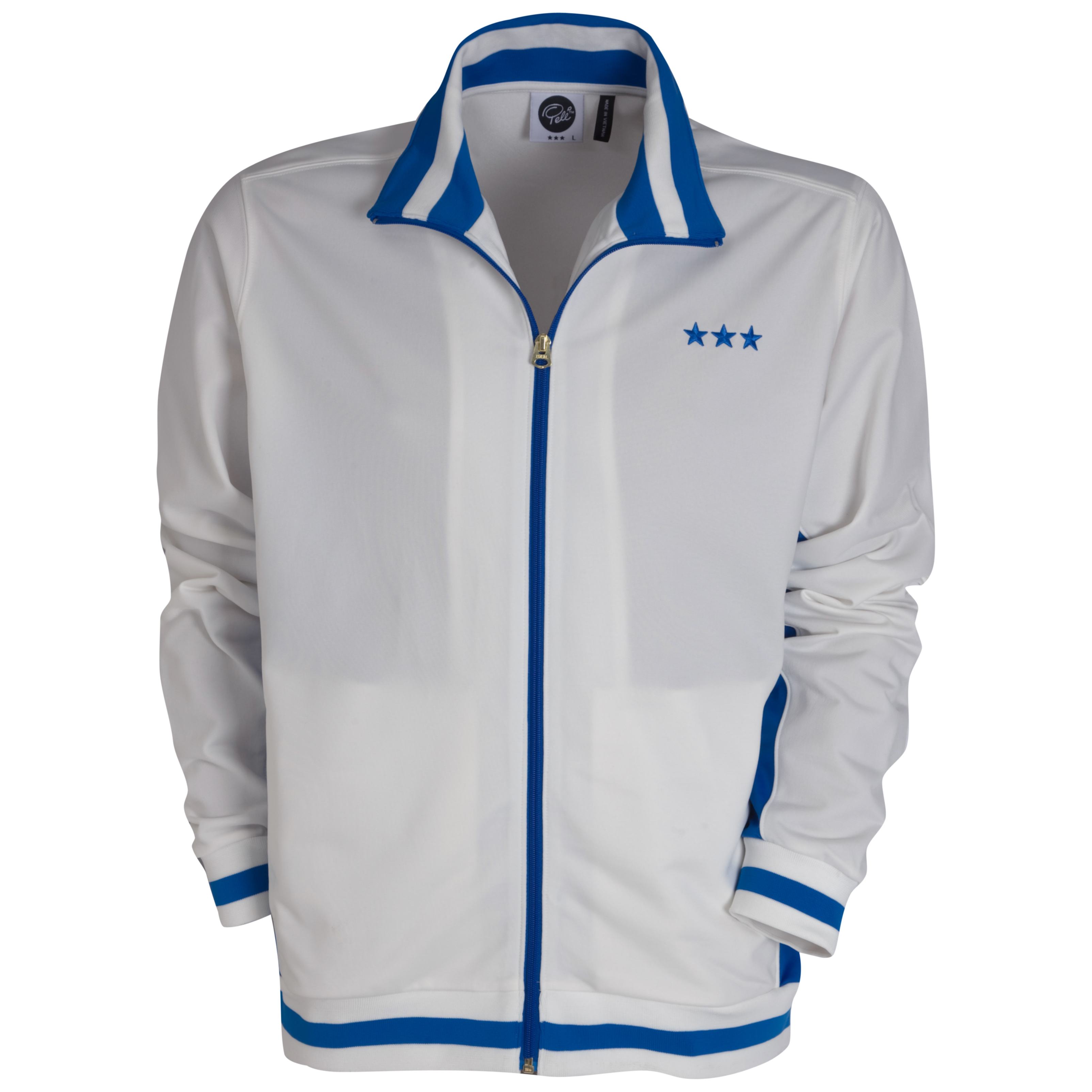 Pele Pel? Sports Track Jacket - Snow White/Princess Blue