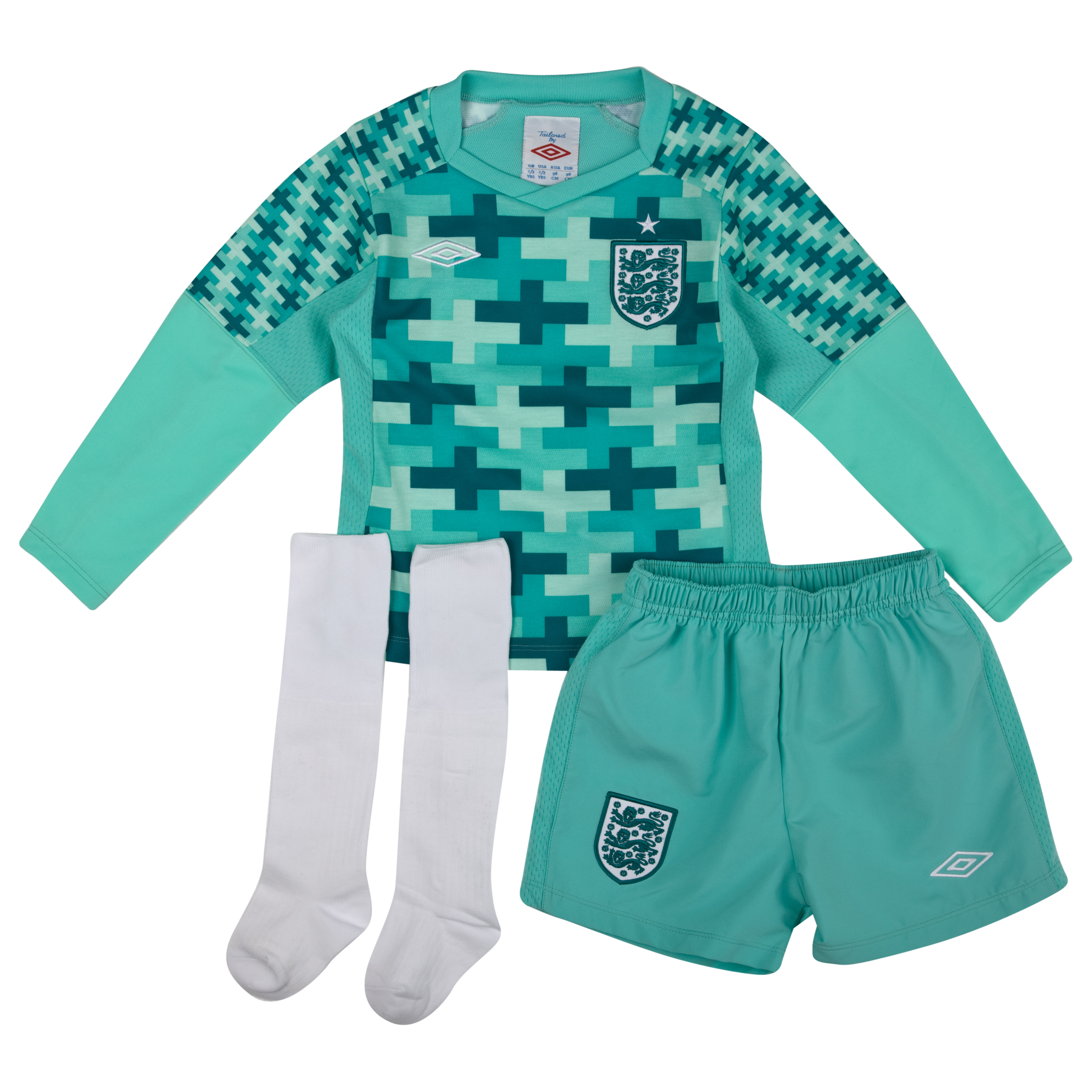 Buy England Away Goalkeeper Infant Kit 11/12
