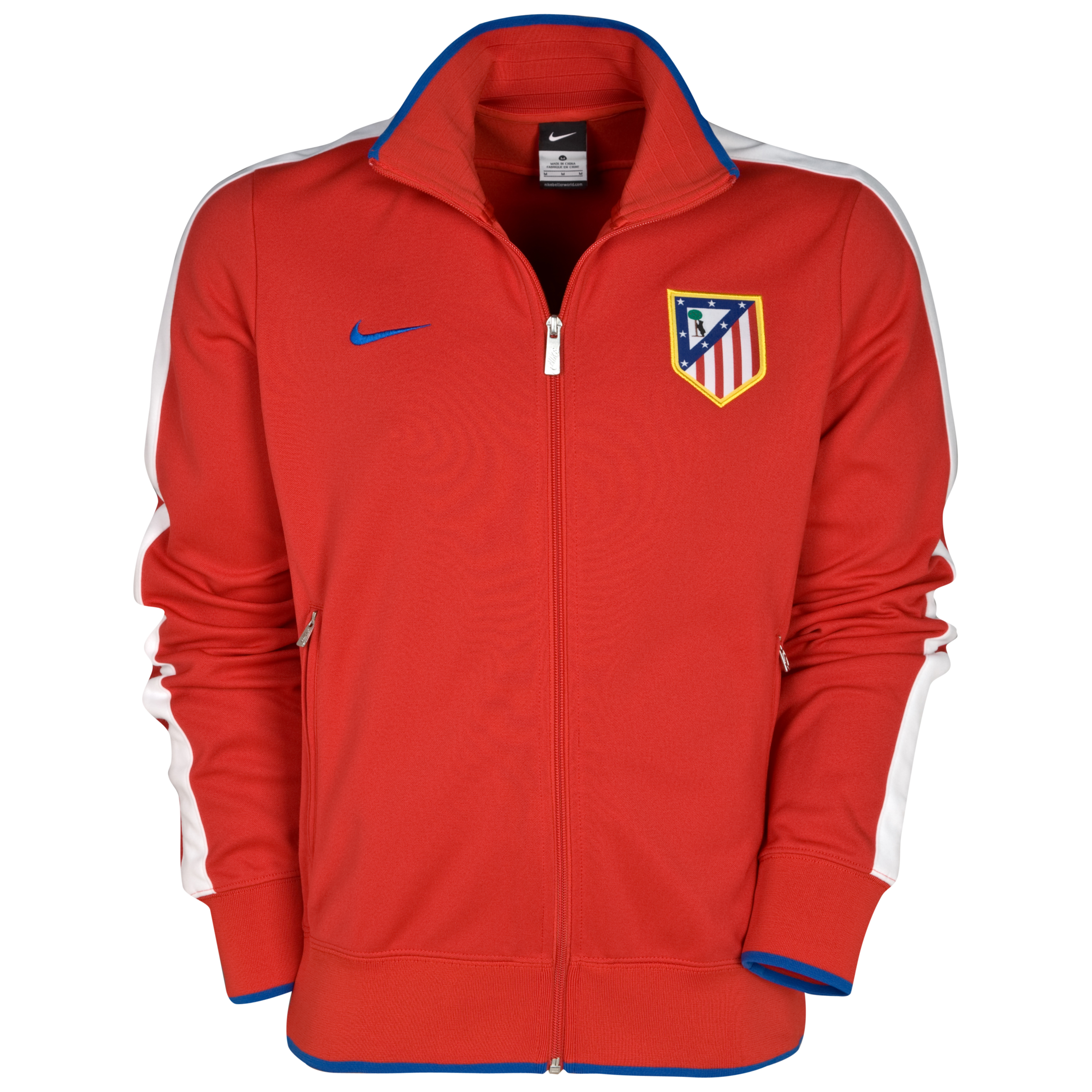 Athletico Madrid Authentic N98 Jacket Comet Red~Football White