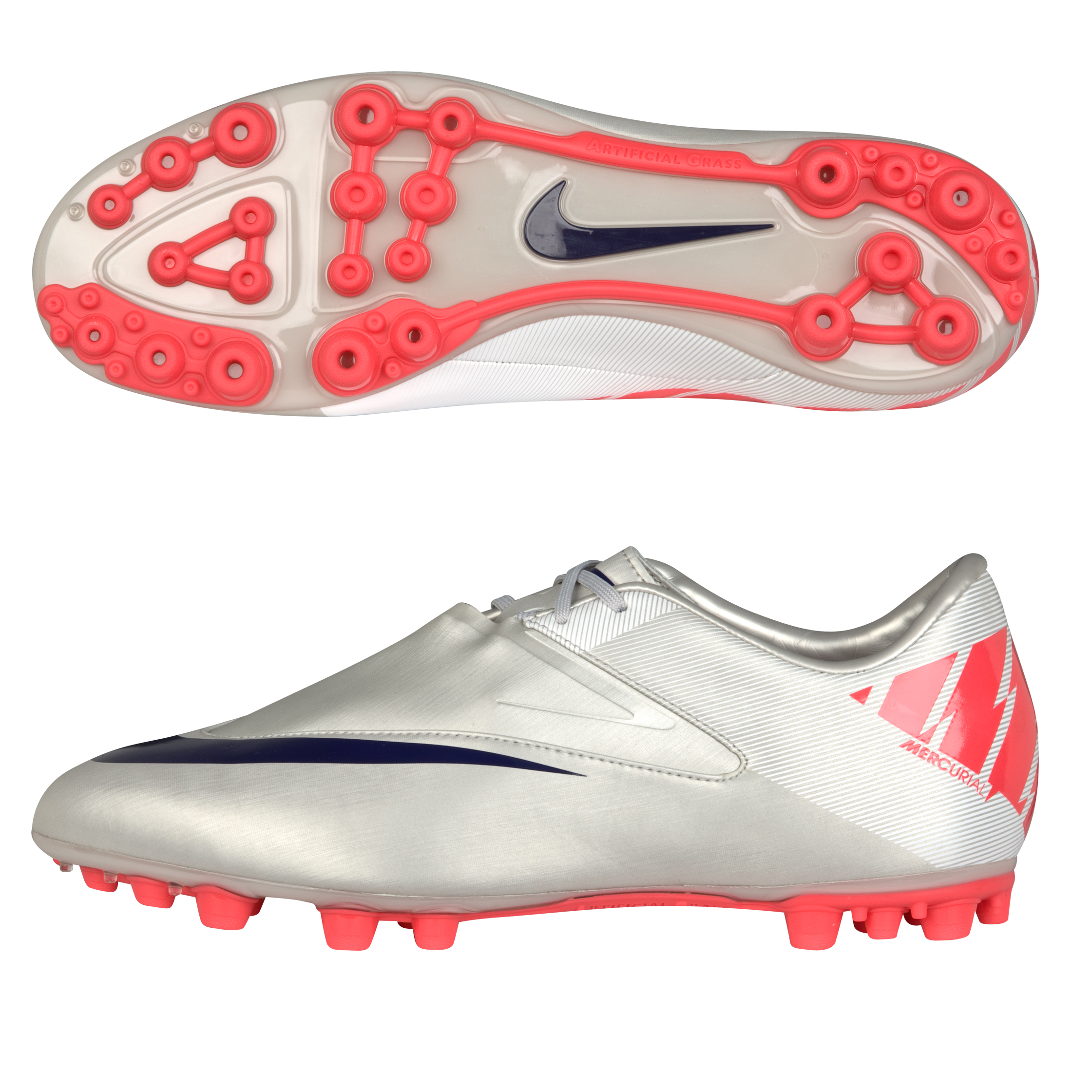 Nike Mercurial Glide II AG Football Boots - Grnt/Imperial Purple/Red.