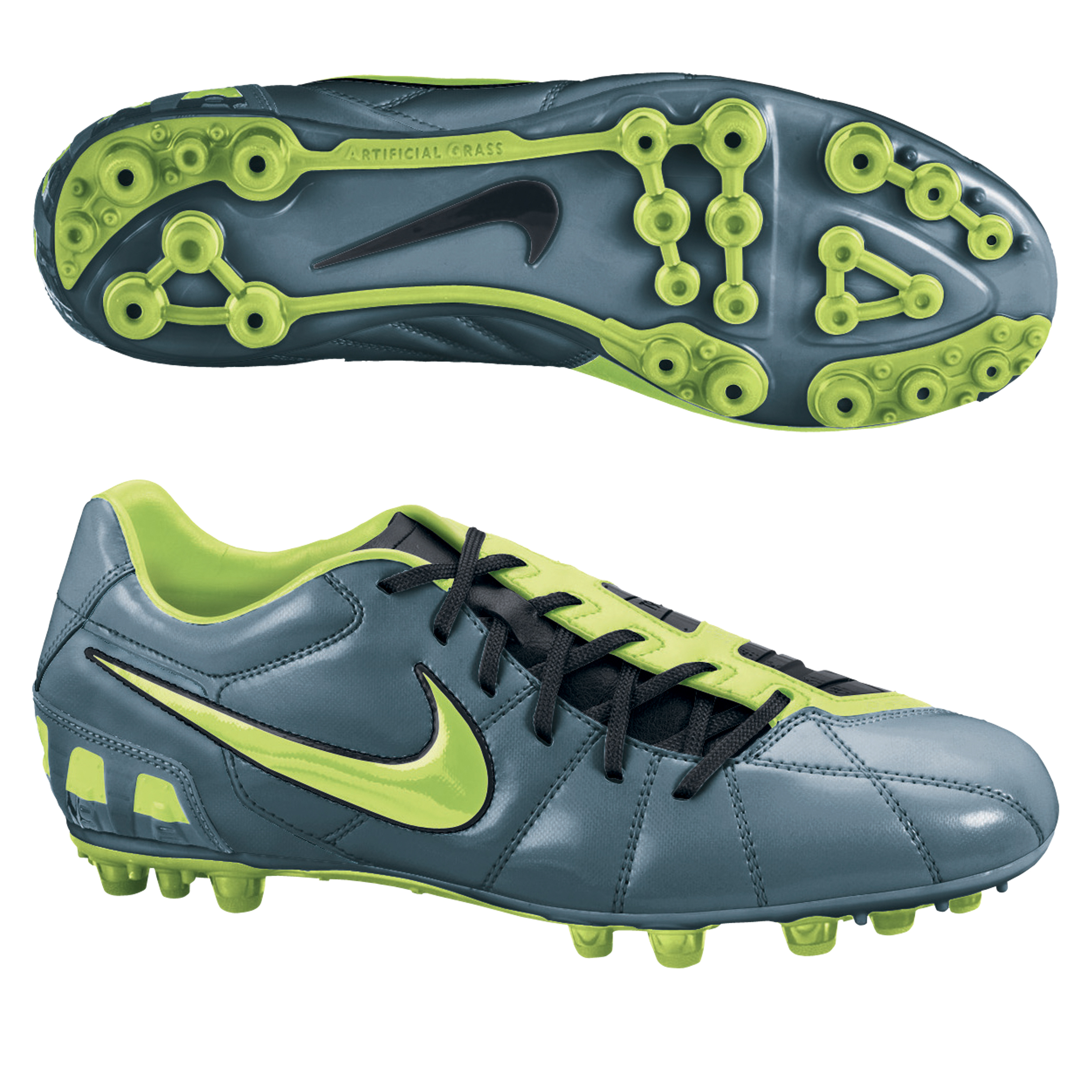 Nike Total90 Shoot III AG Football Boots - Metallic Blue Dusk/ Volt/Black.