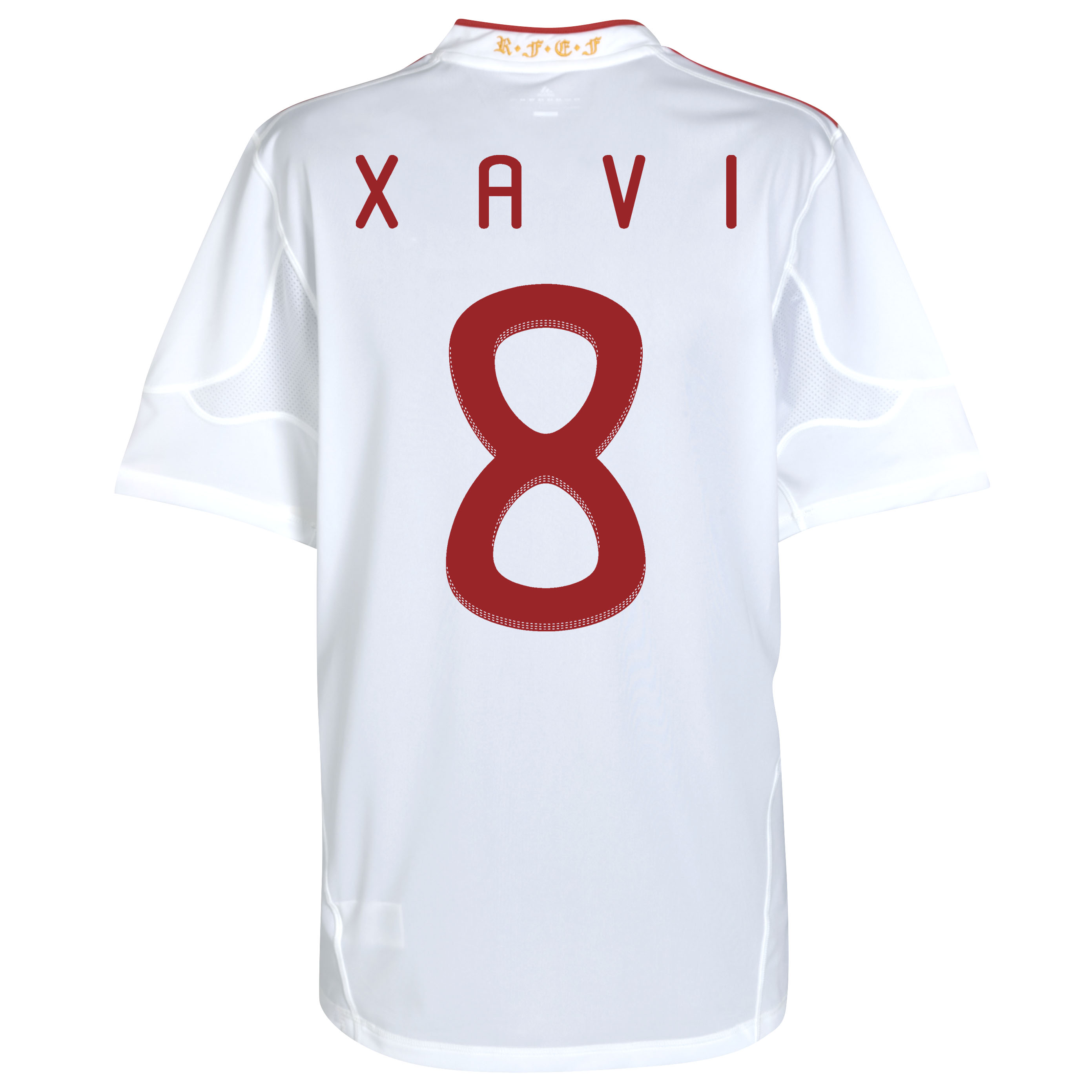 Spain Away Shirt 2011 with Xavi 8 printing.