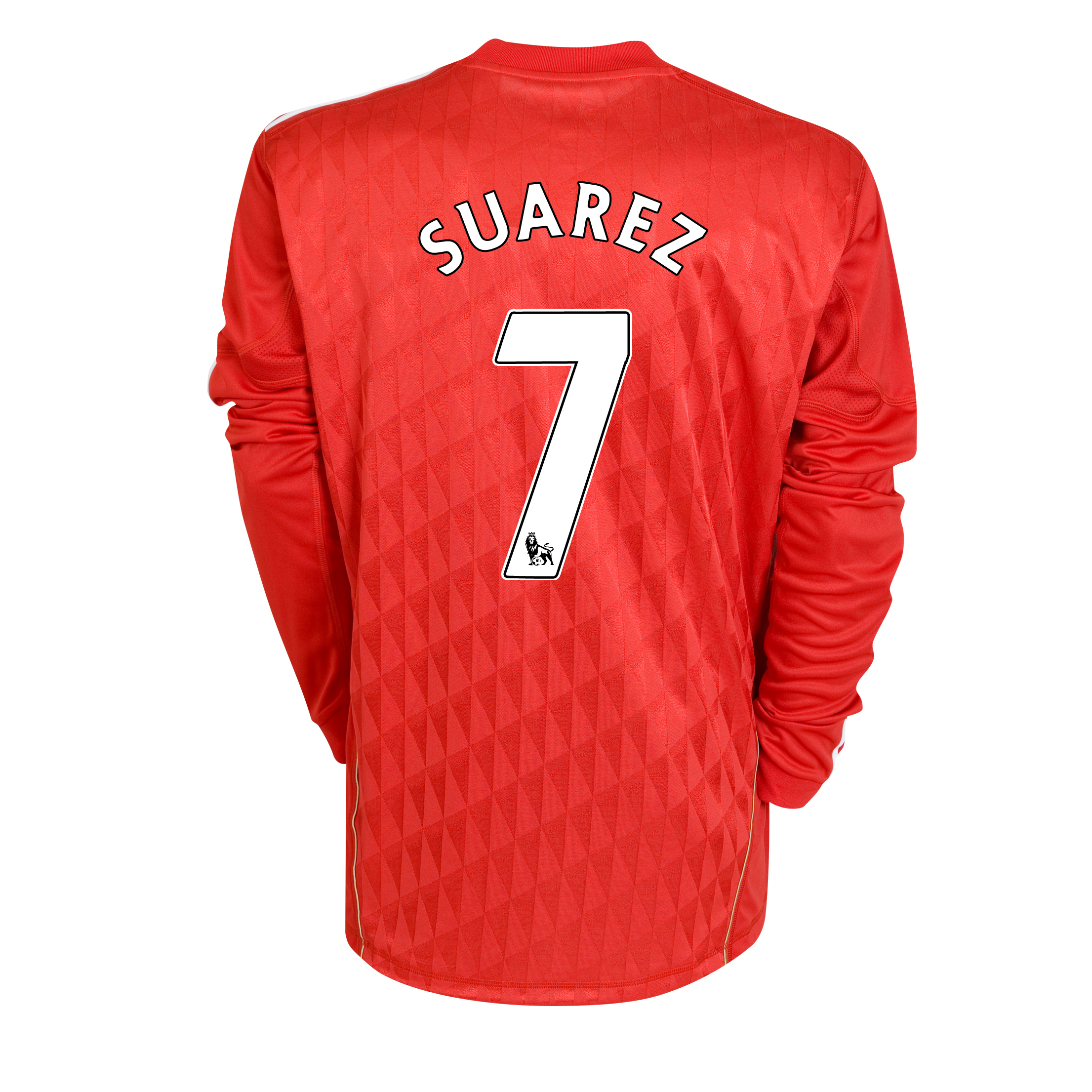 Liverpool Home Shirt 2010/12 with Suarez 7 printing - Long Sleeved - Kids