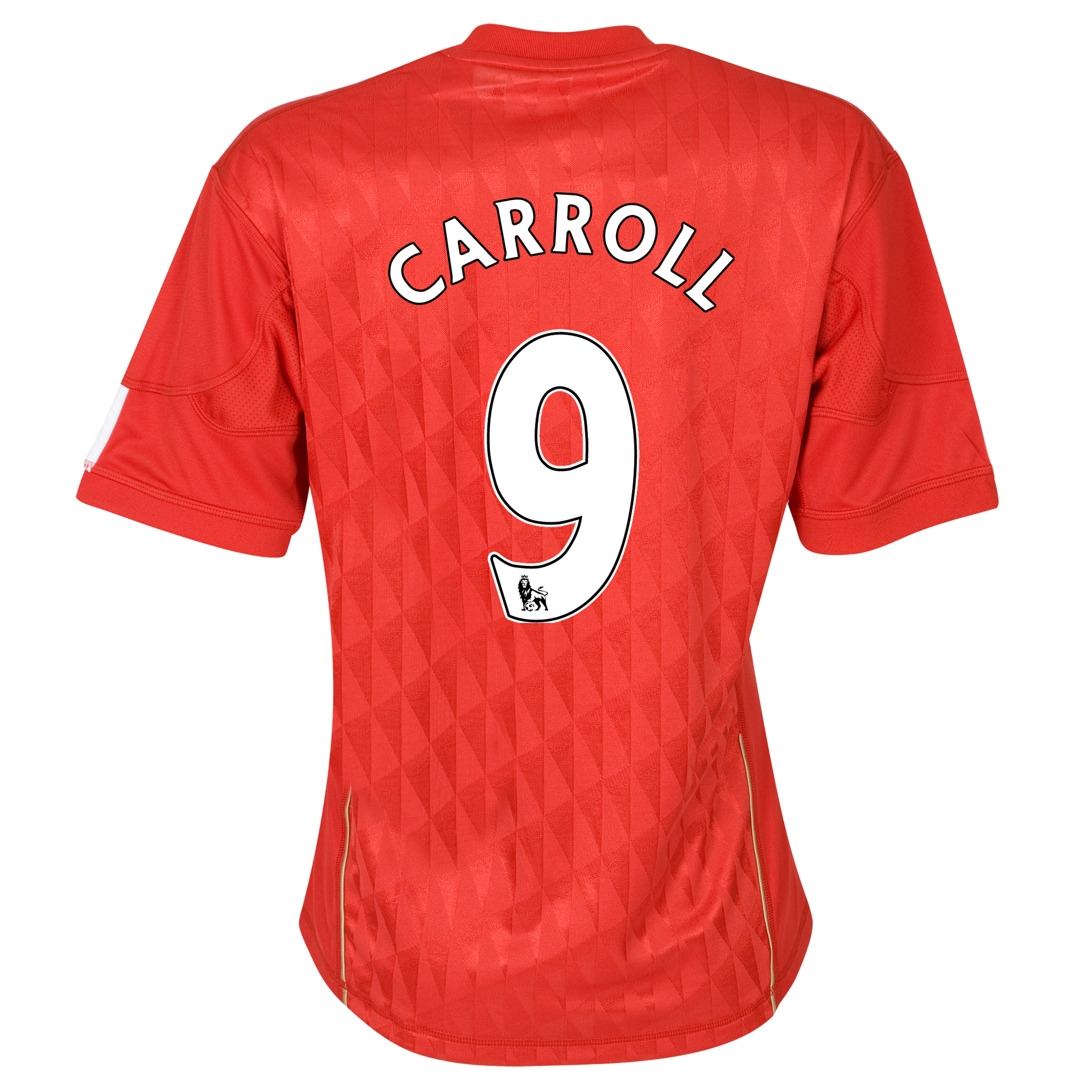 Liverpool Home Shirt 2010/12 with Carroll 9 printing - Womens