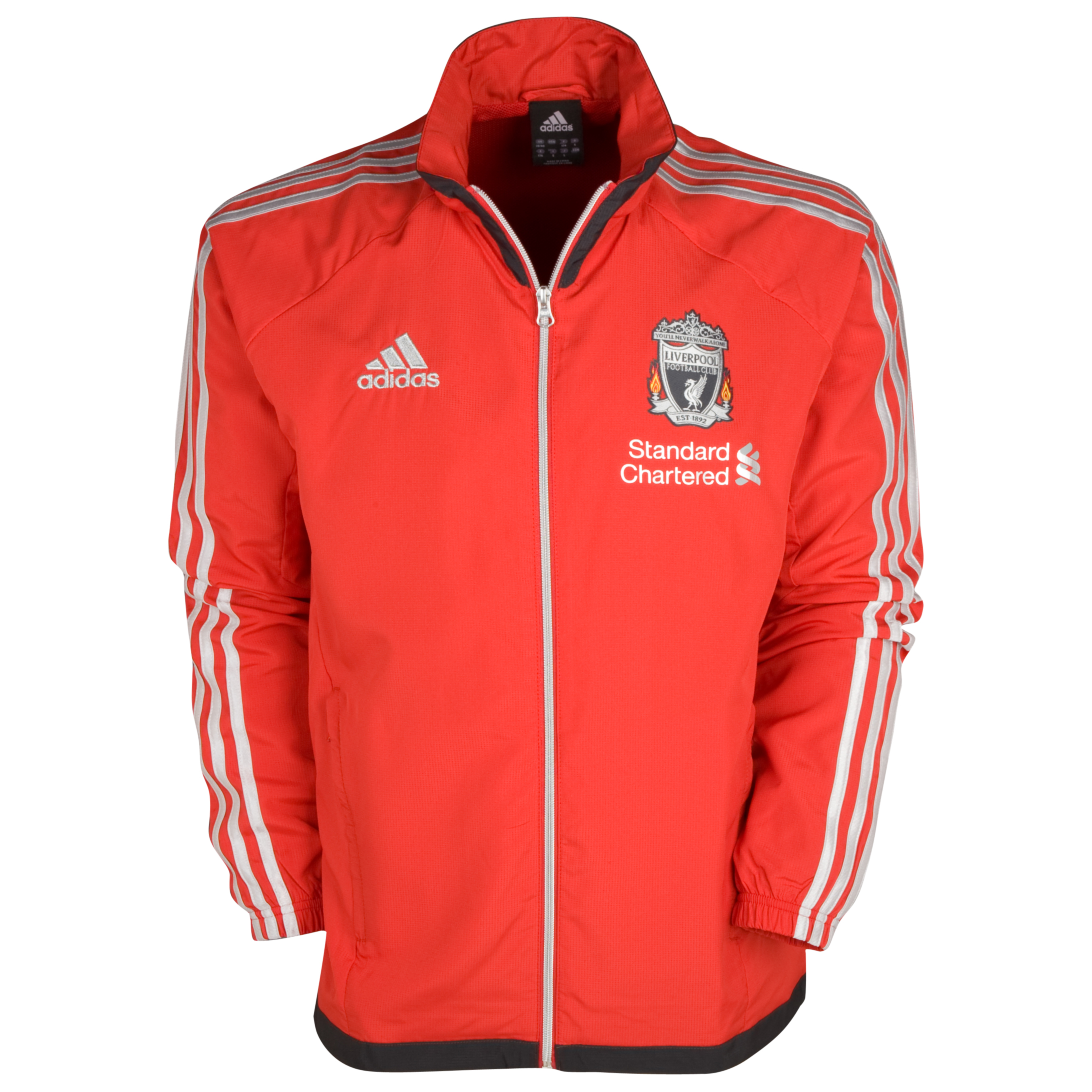 Liverpool Training Presentation Jacket - Light Scarlet/Bird Silver
