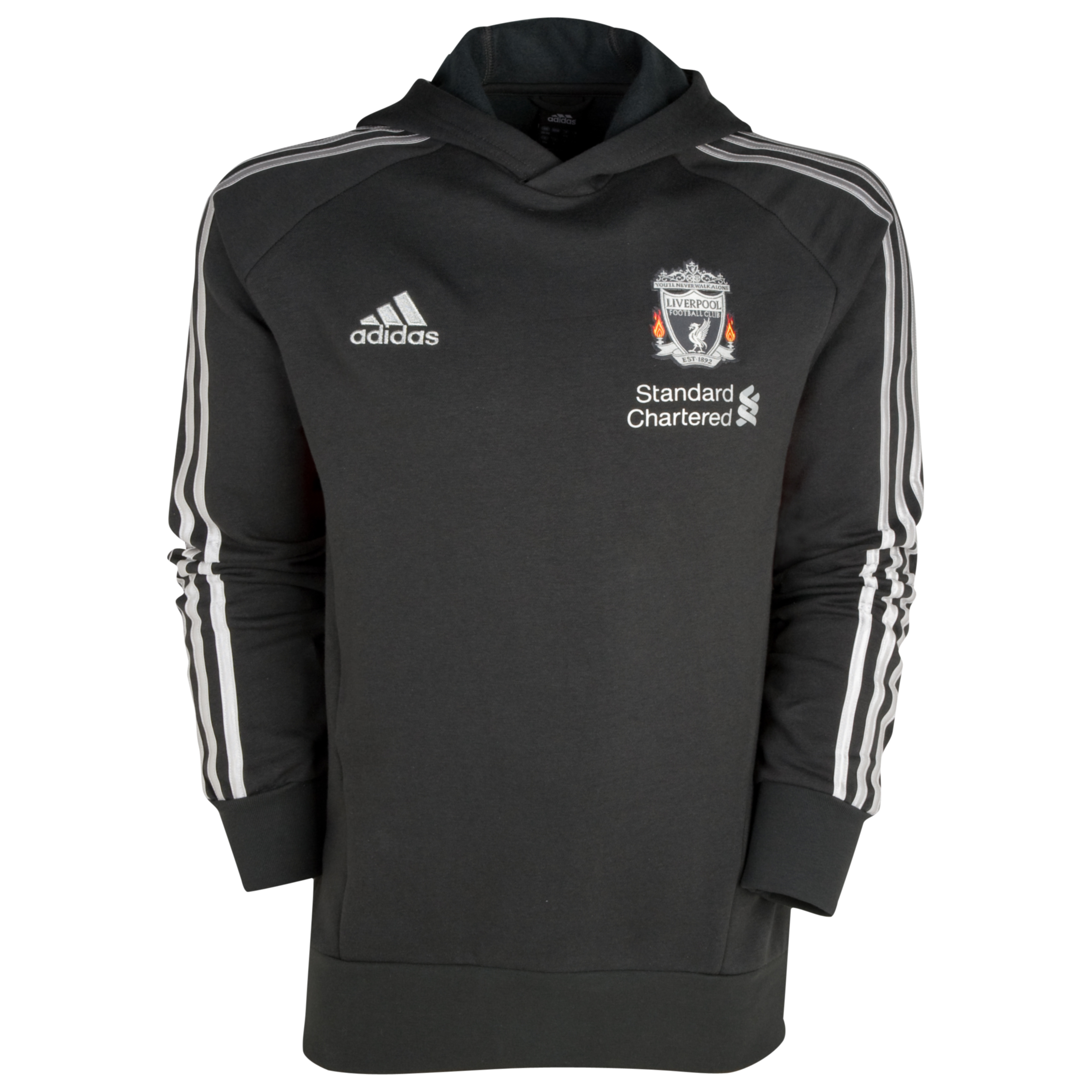 Liverpool Training Hooded Top - Solid Grey F11/Light Scarlet/Bird Silver