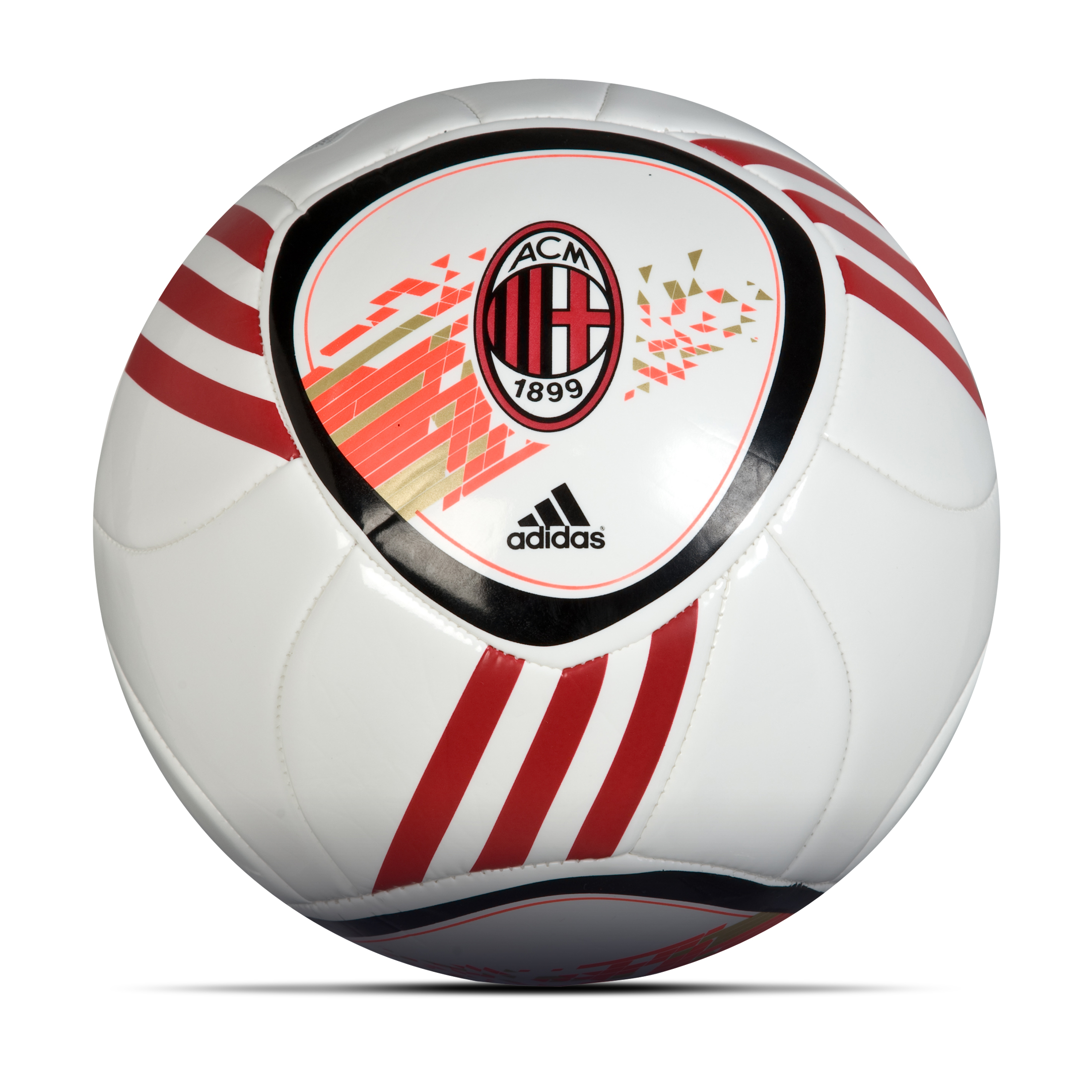 adidas AC Milan F50 X-ite Football - White/Black/Acm Red