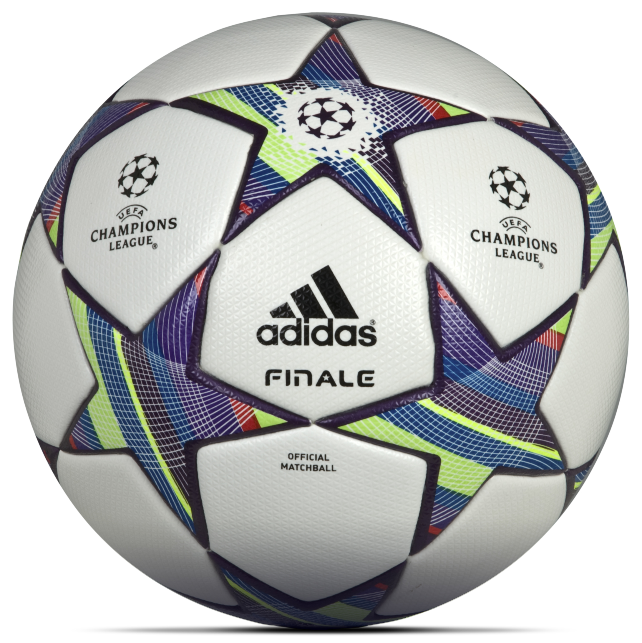 adidas Finale 11 UEFA Champions League Official Match Football - White/Ultra Lilac Met