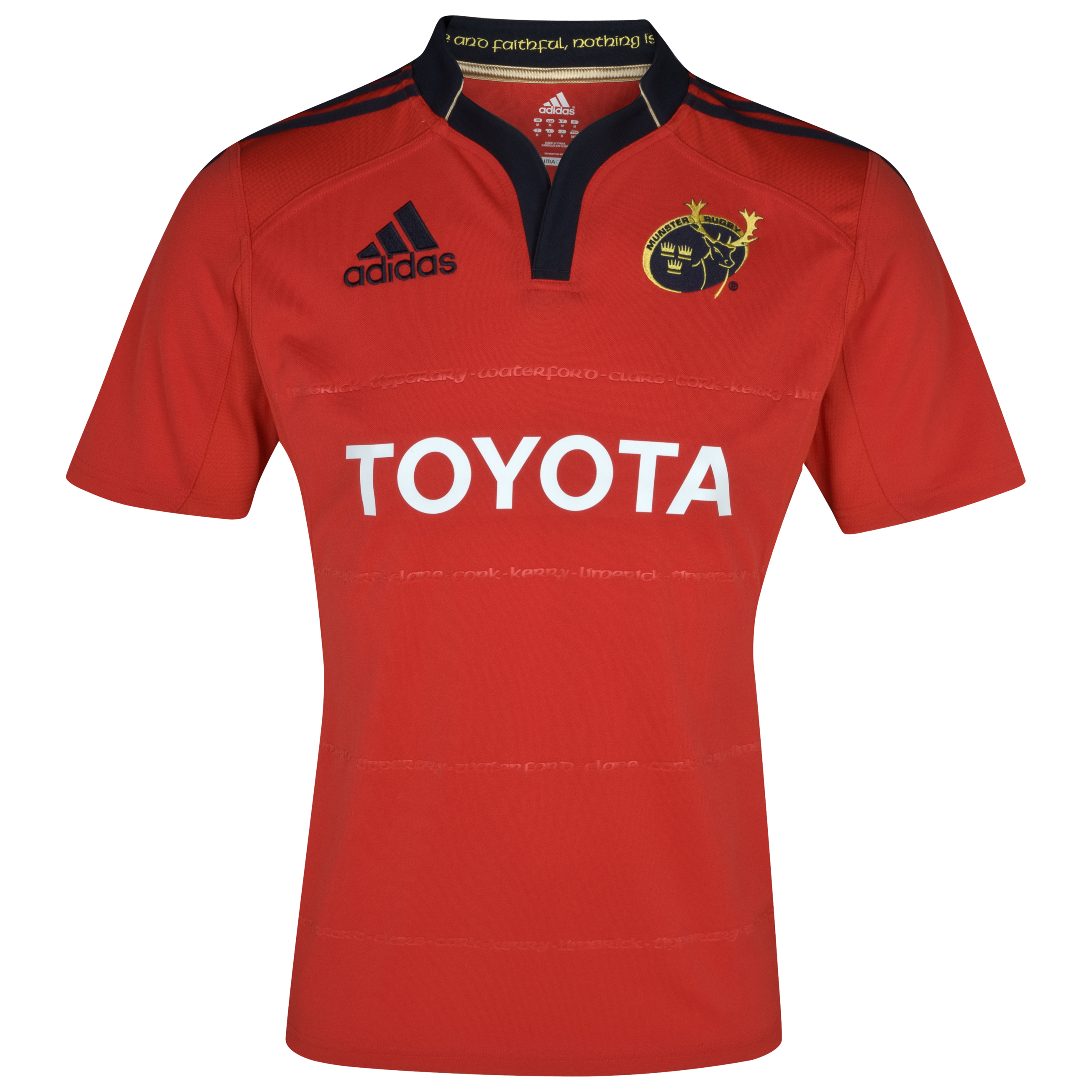 Munster Home Shirt 2011~12 Collegiate Red~Dark Navy