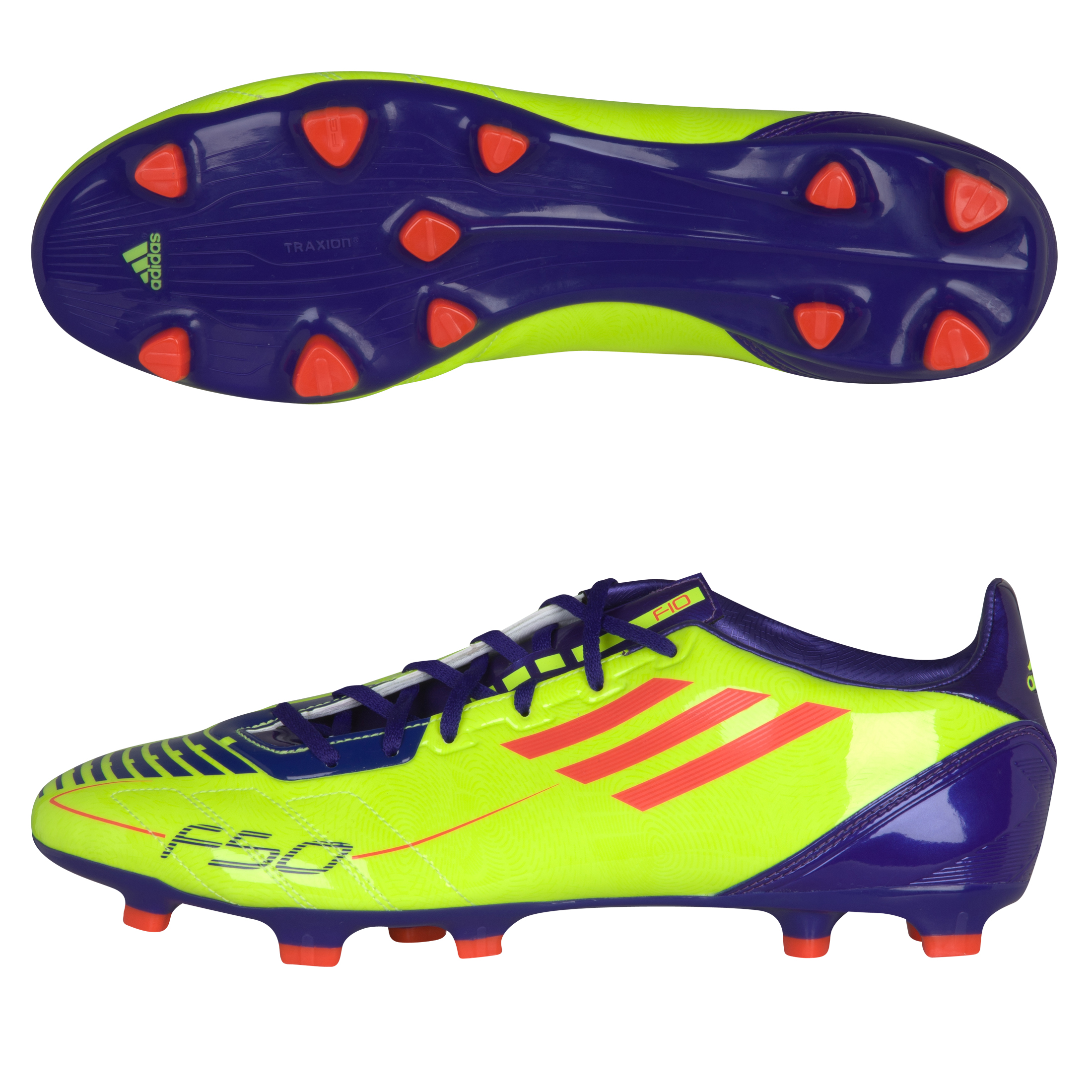 adidas F10 TRX Firm Ground Football Boots Electricity / Infrared / Anodized Purple