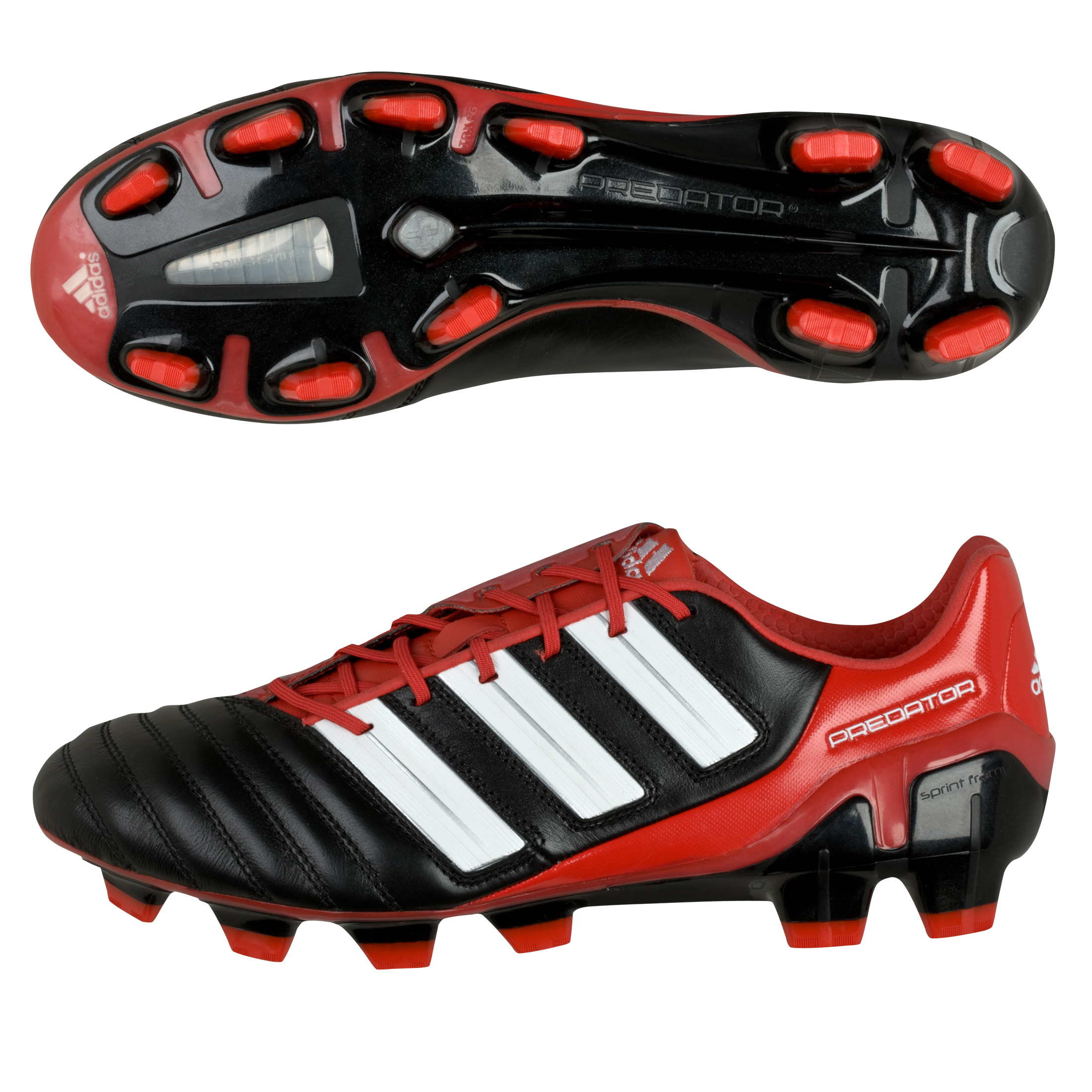 adidas adipower Predator TRX Firm Ground Football Boots Black/White/Red