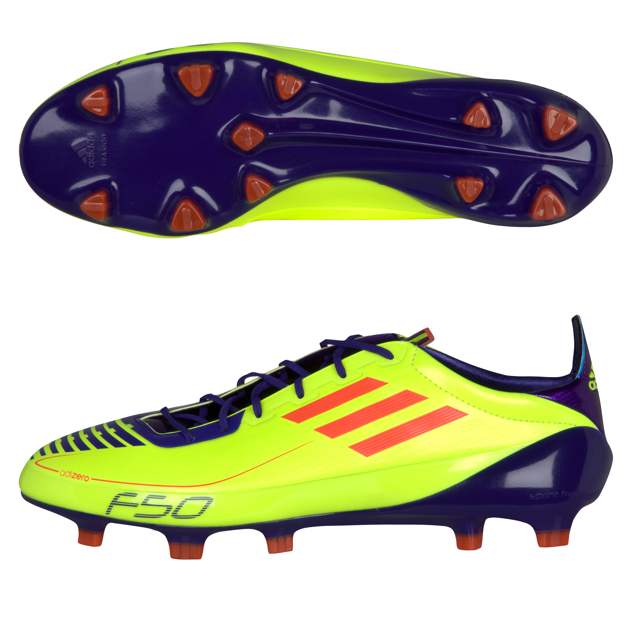 adidas F50 adizero TRX Firm Ground Synthetic Football Boots - Electricity / Infrared / Anodized Purple