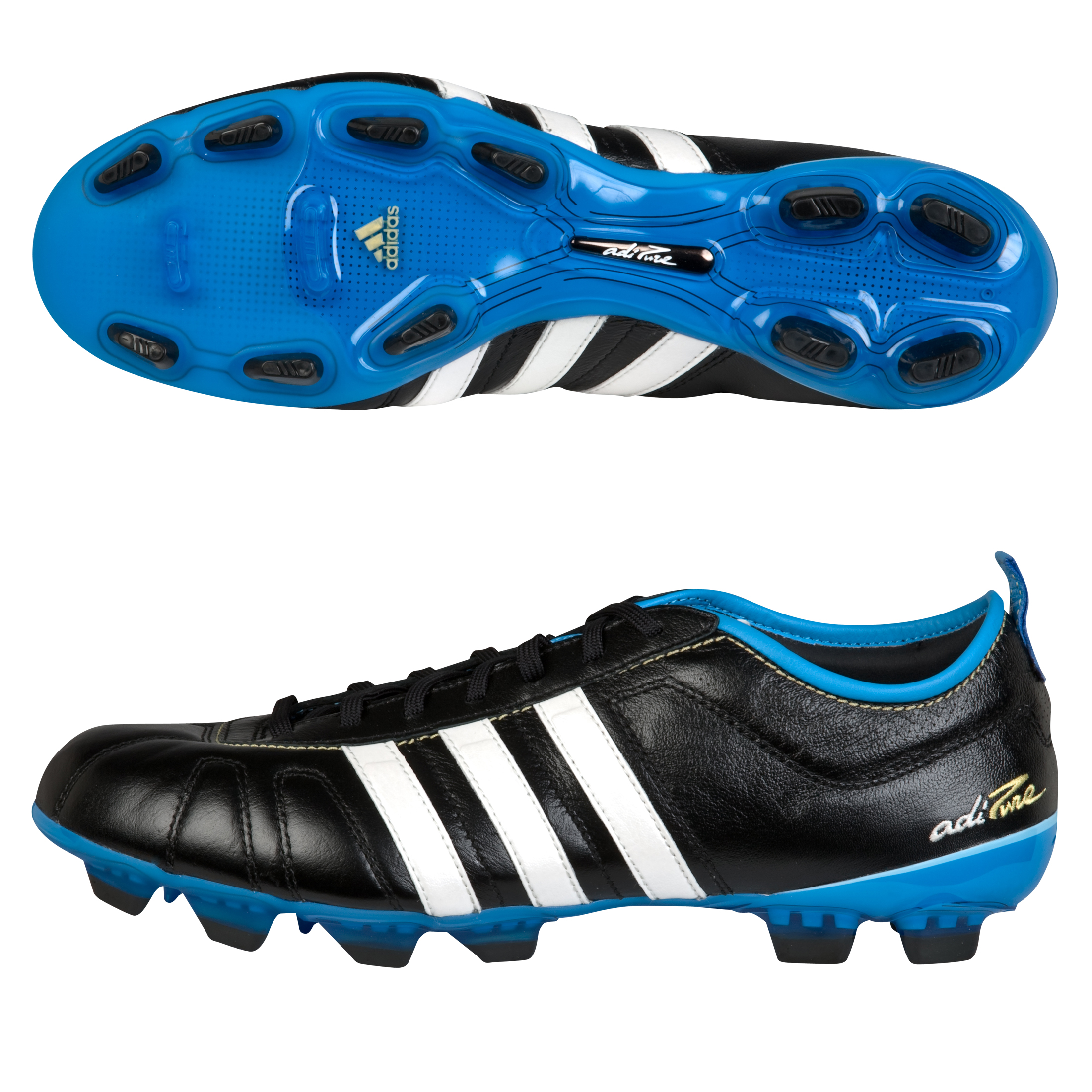 adiPURE IV TRX FG Black/Zero Met/Fresh Splash