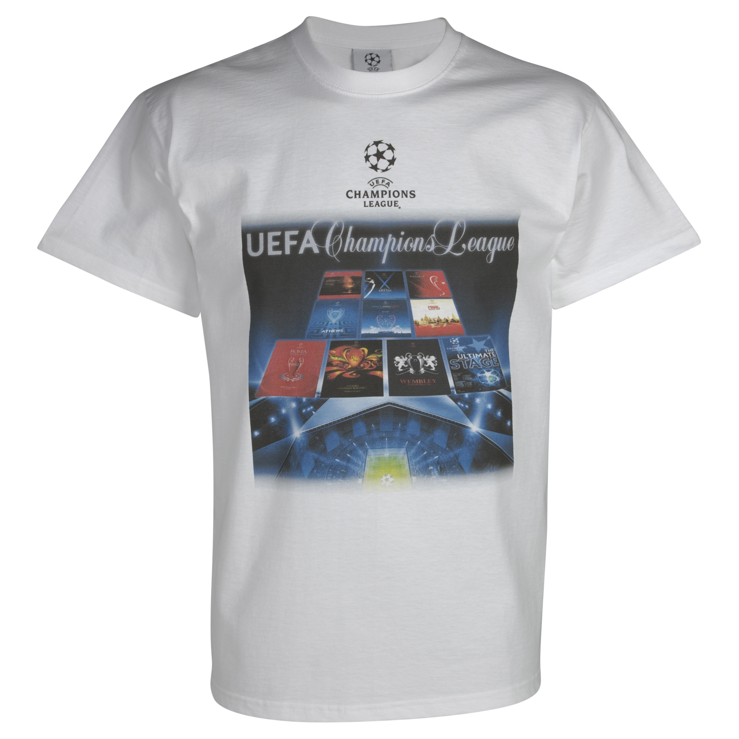 UEFA Champions League Programme T-Shirt - White.