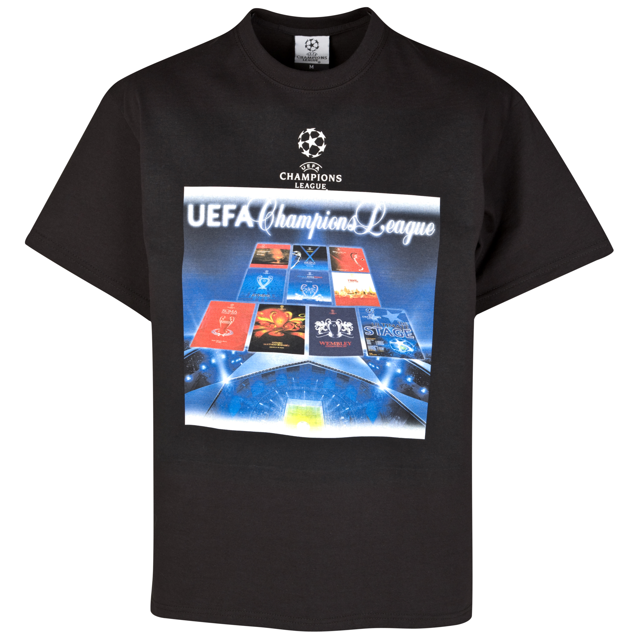 UEFA Champions League Programme T-Shirt - Black