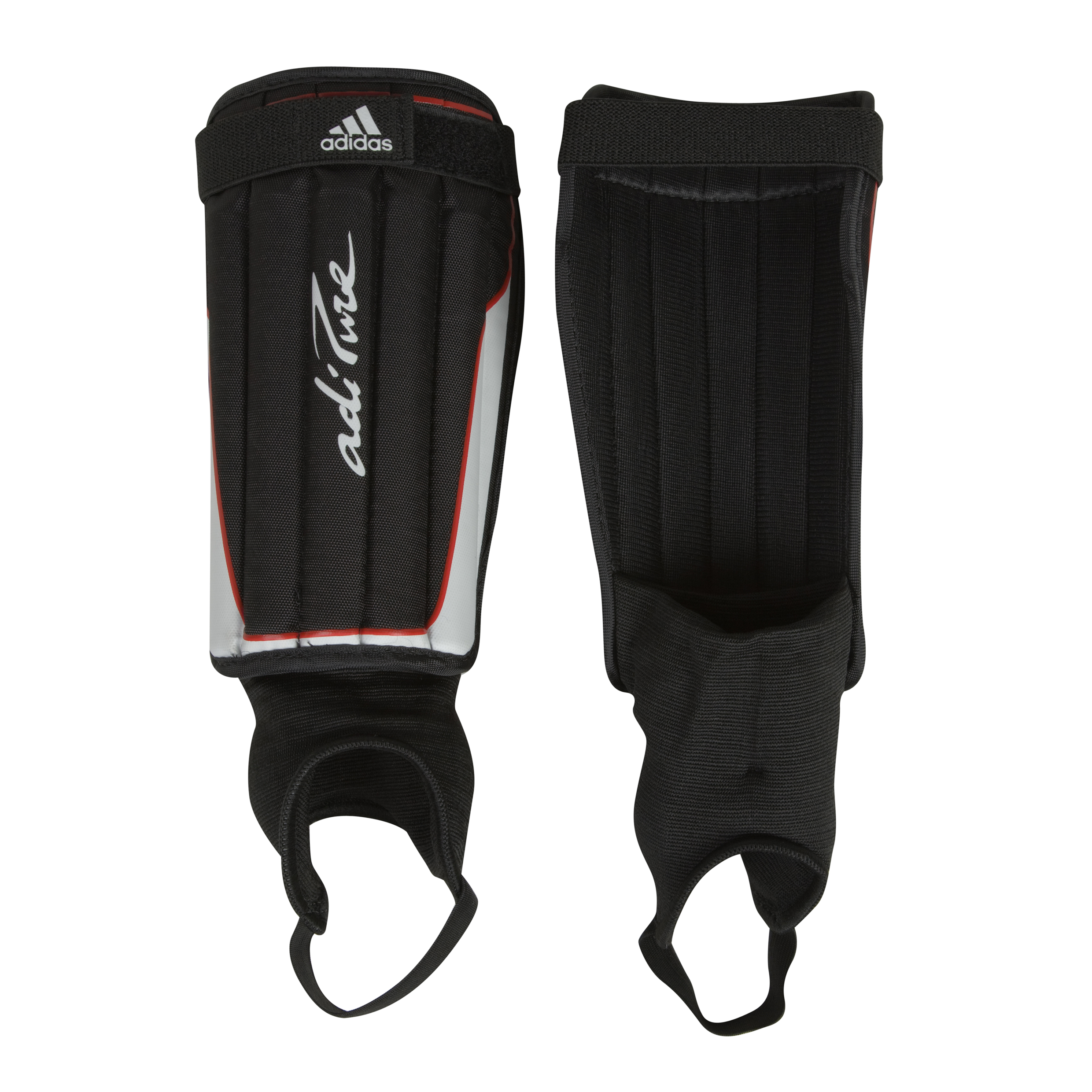 adidas adiPure Anatomic Shinguard - Black-Light Scarlet-White