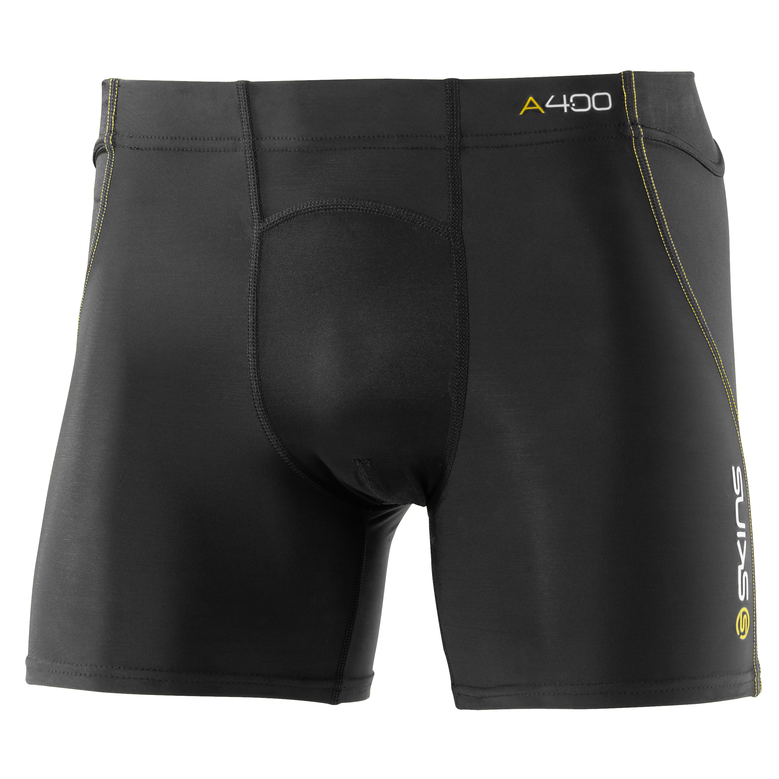 Skins A400 Active Shorts - Black/Yellow