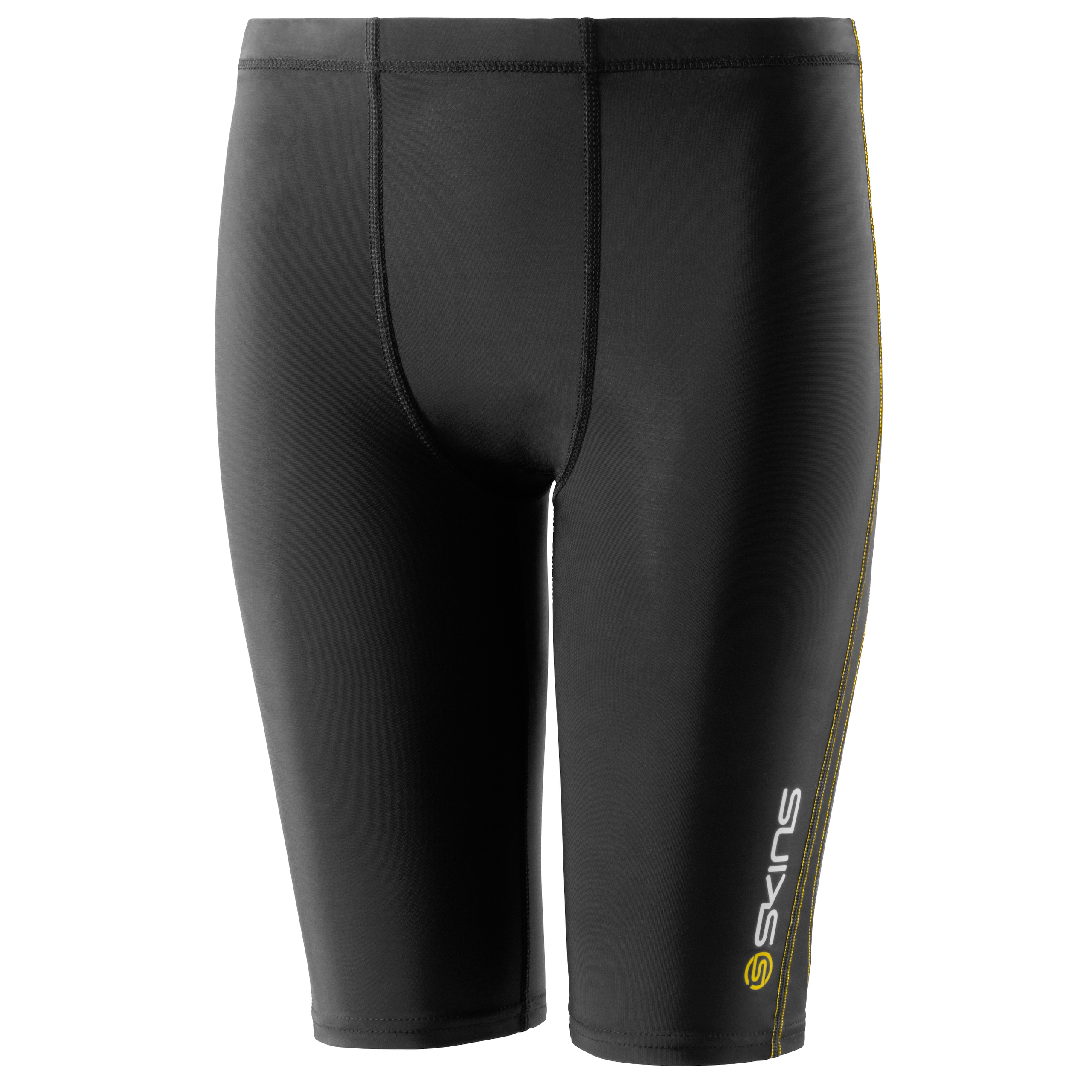Skins A400 Active Half Tights - Black/Yellow - Kids