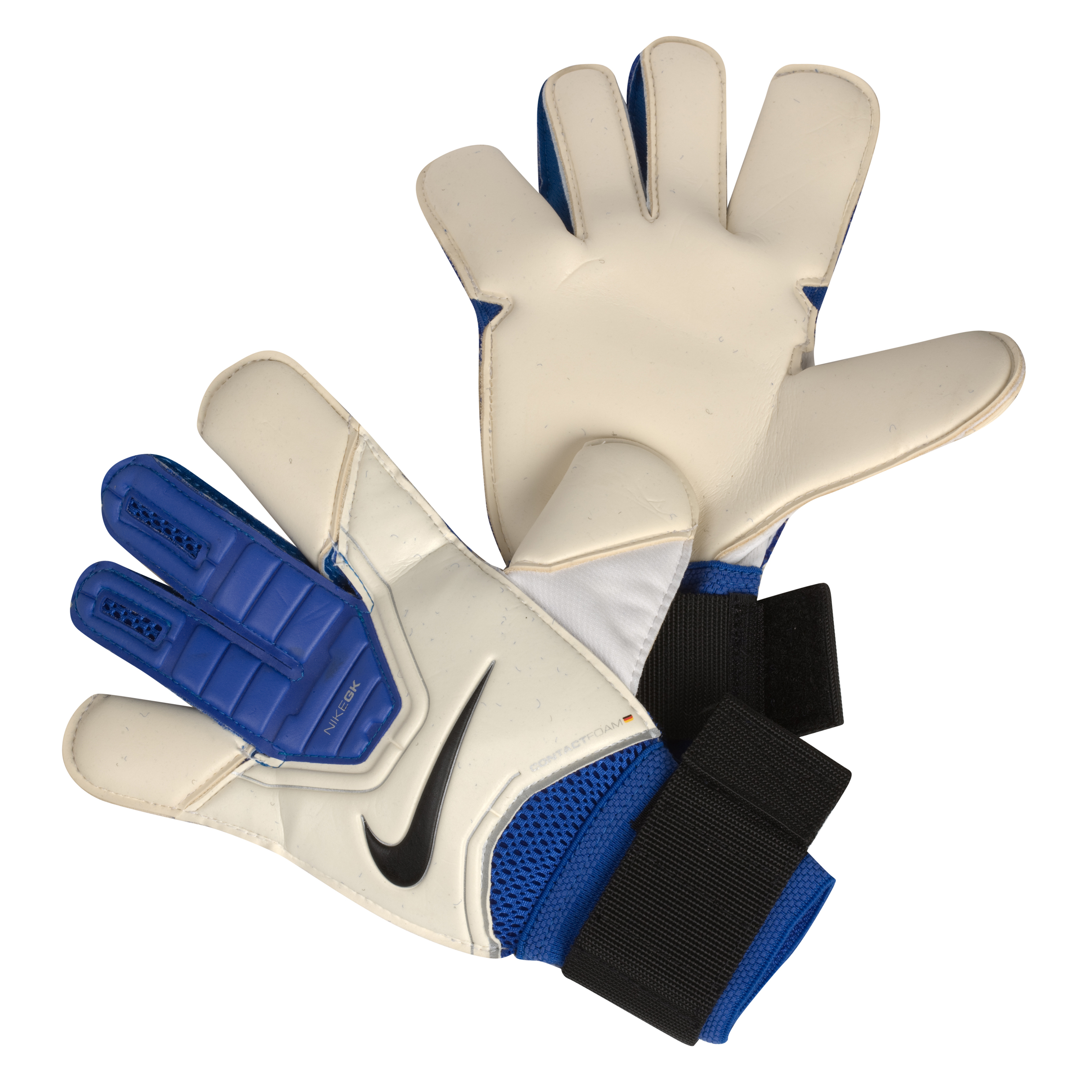 Nike Vapor Grip 3 Goalkeeper Gloves - White/Blue/Black.
