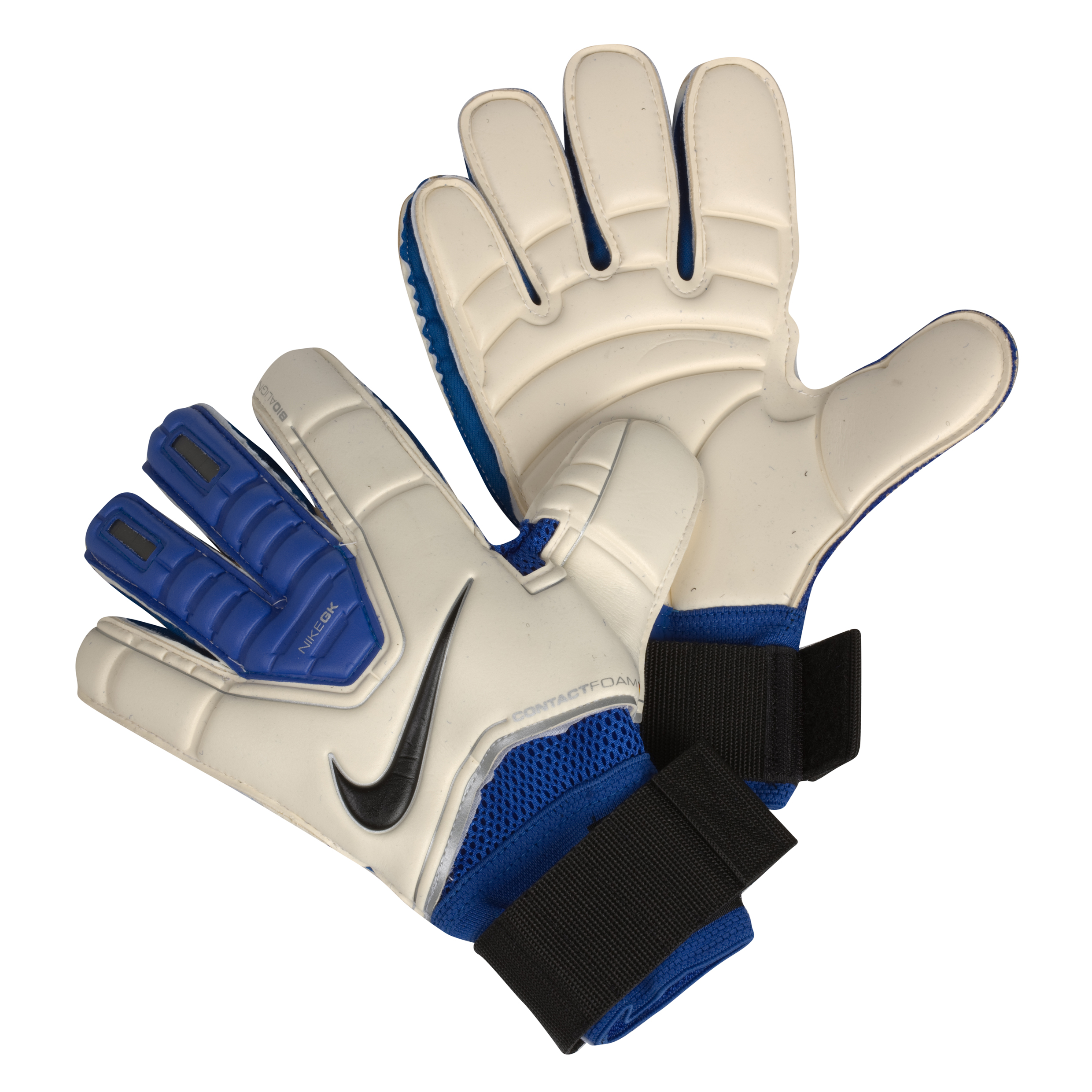 Nike Spyne Goalkeeper Gloves - White/Blue/Black.