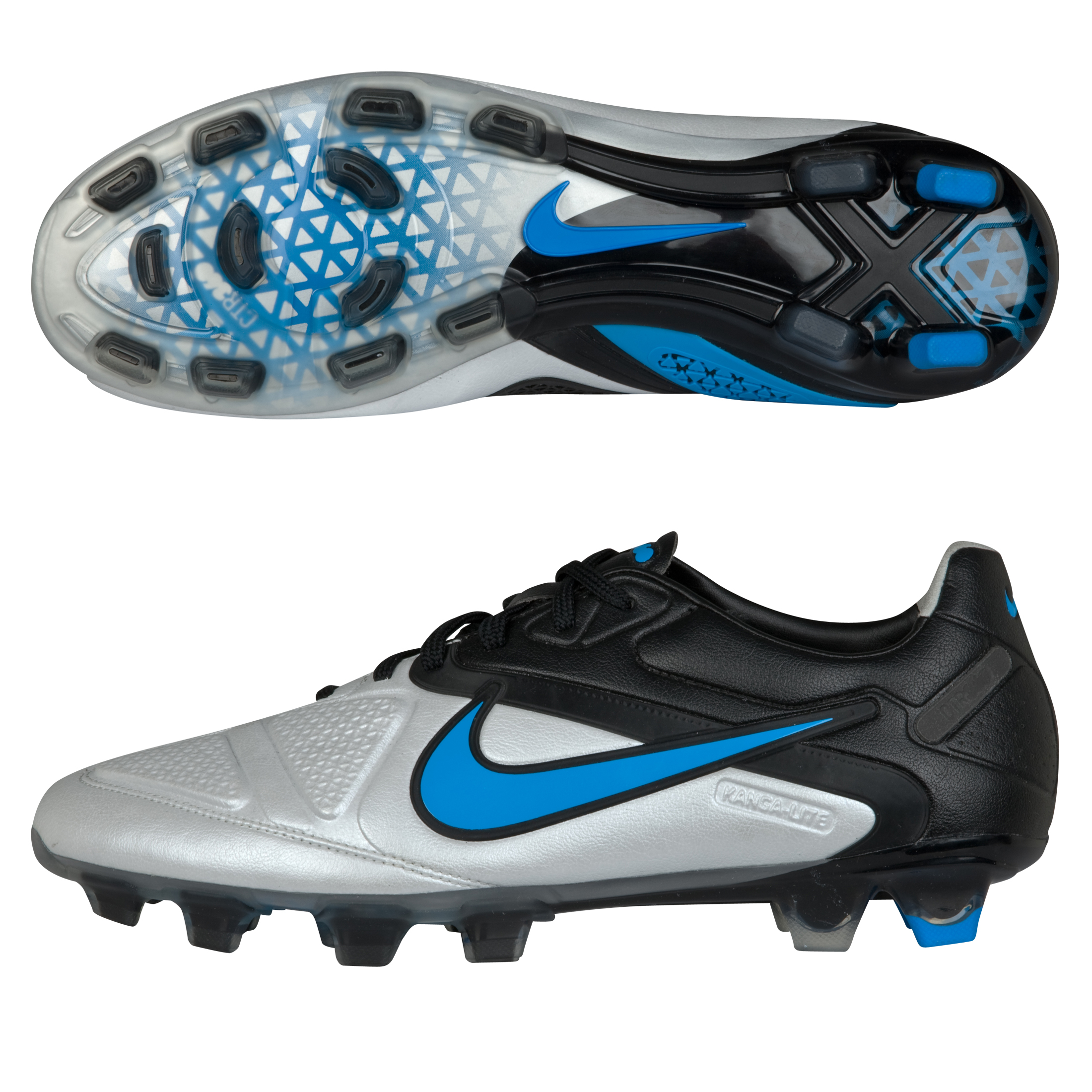 Nike CTR360 Maestri II Firm Ground Football Boots - Metallic Platinum/Blue Glow/Black.