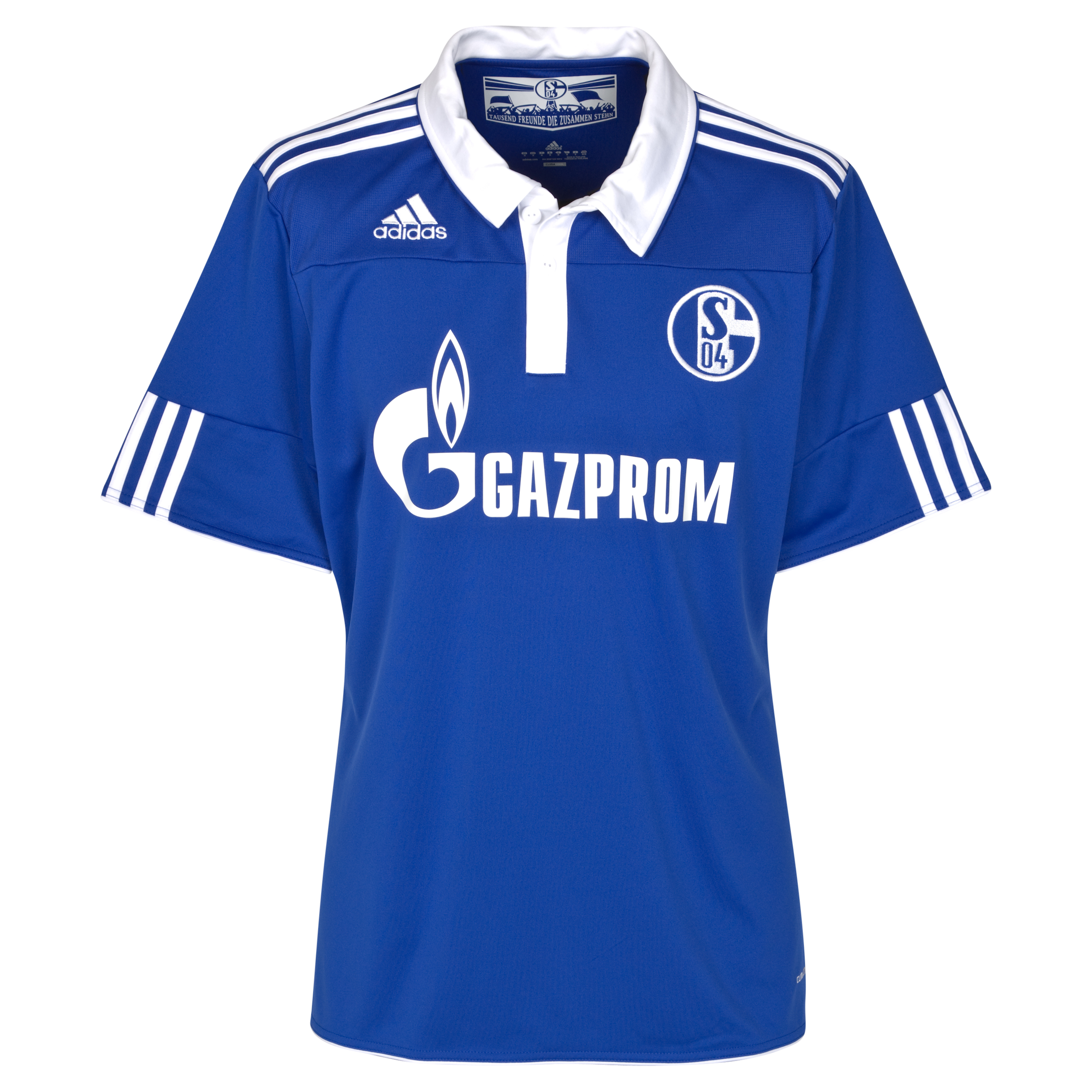 Schalke Home Shirt 2010-12 - Cobalt-White