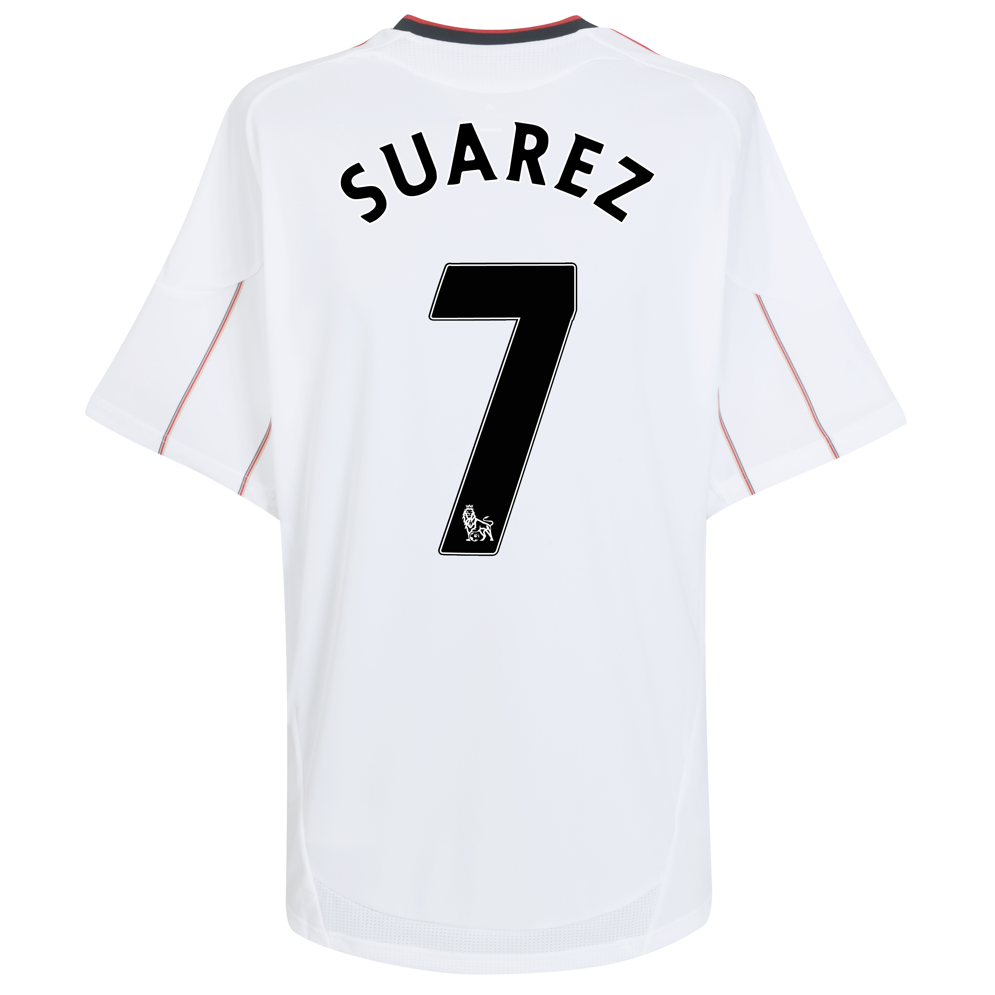 Liverpool Away Shirt 2010/11 with Suarez 7 printing