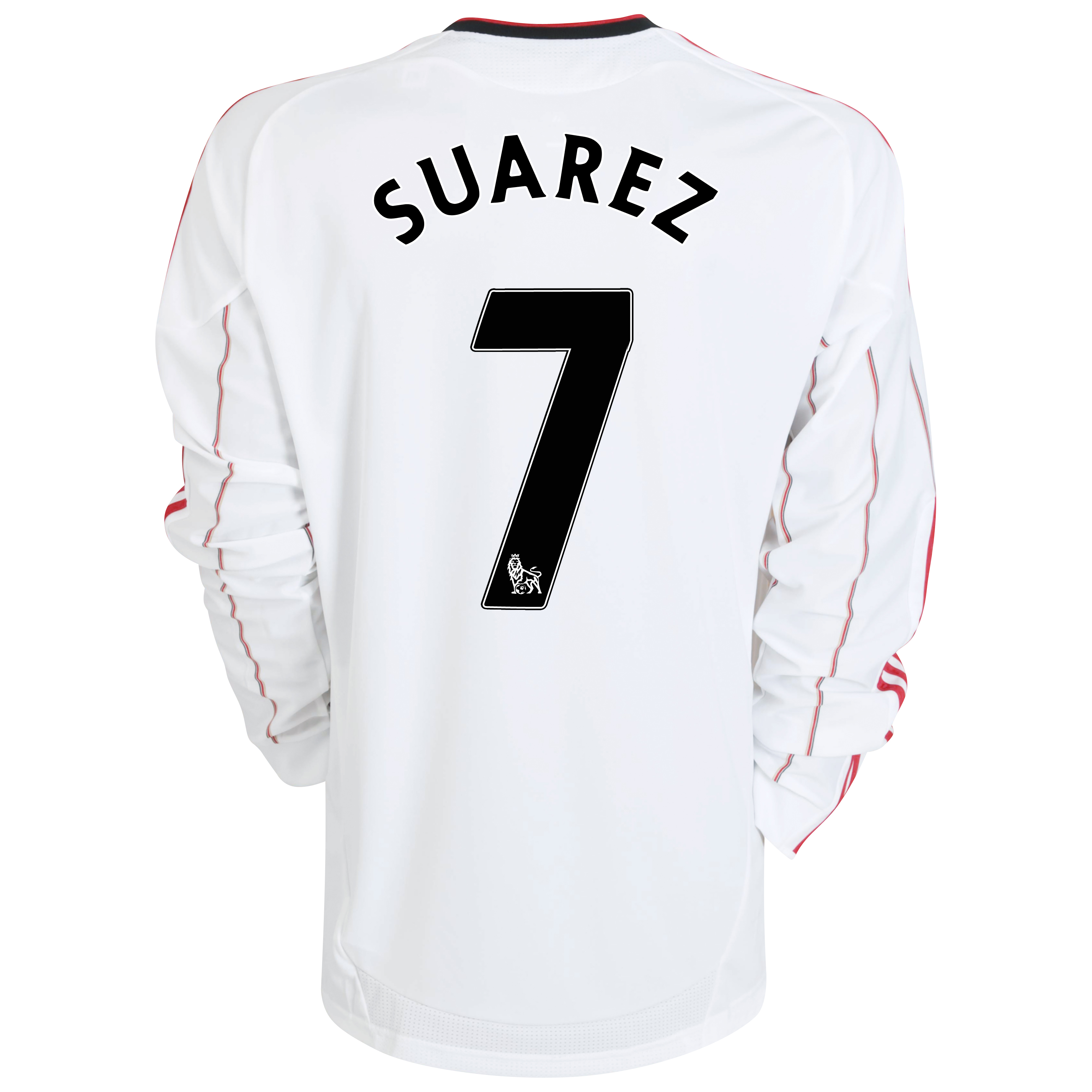 Liverpool Away Shirt 2010/11 with Suarez 7 printing - Long Sleeved - Kids