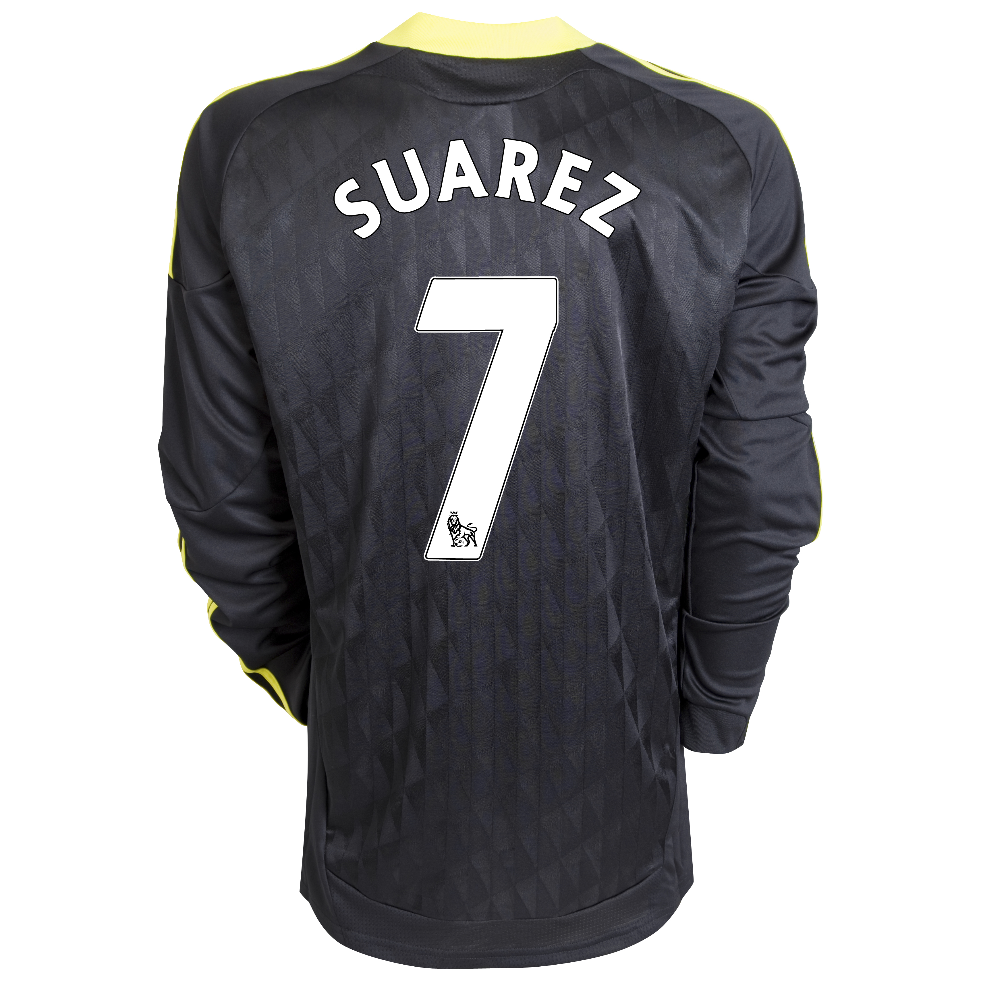 Liverpool Third Shirt 2010/11 with Suarez 7 printing - Long Sleeved