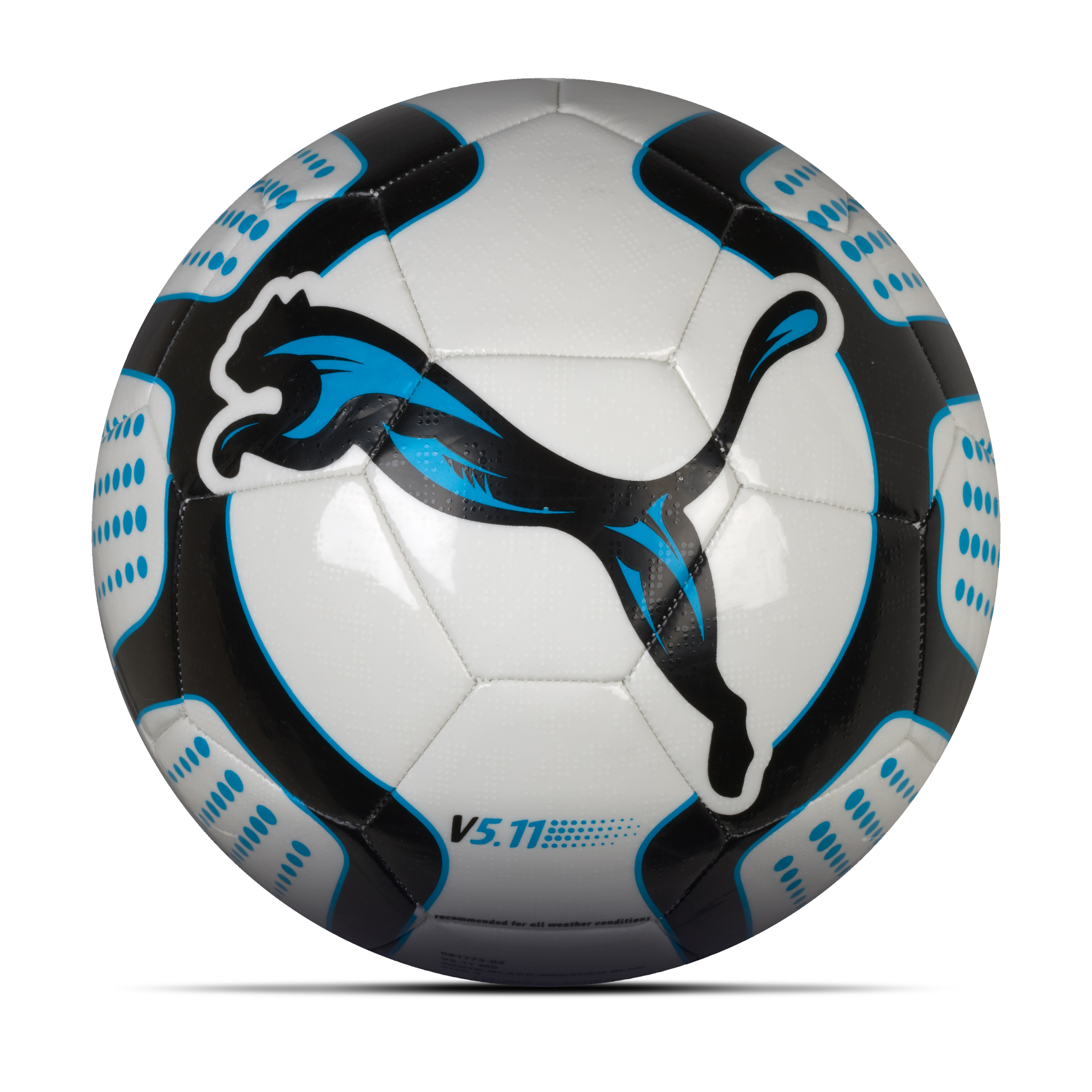 Puma v5.11 Football - White/Black/Dresden Blue