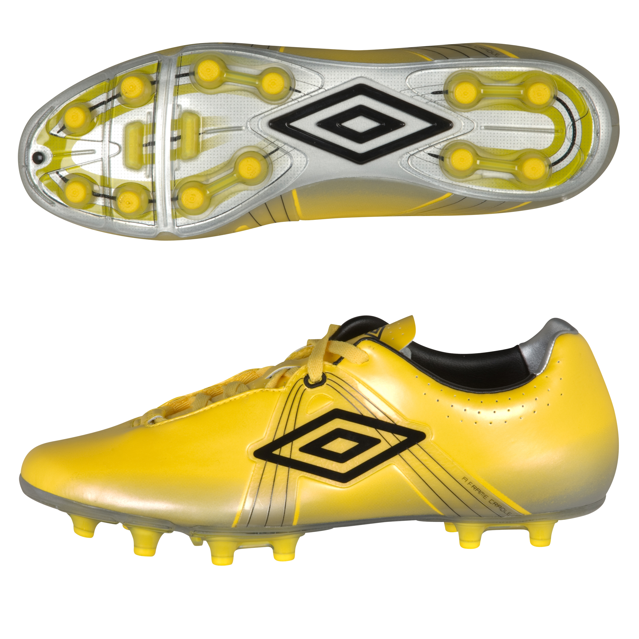 Umbro GT Pro Firm Ground Football Boots - SV Yellow/Black/Silver