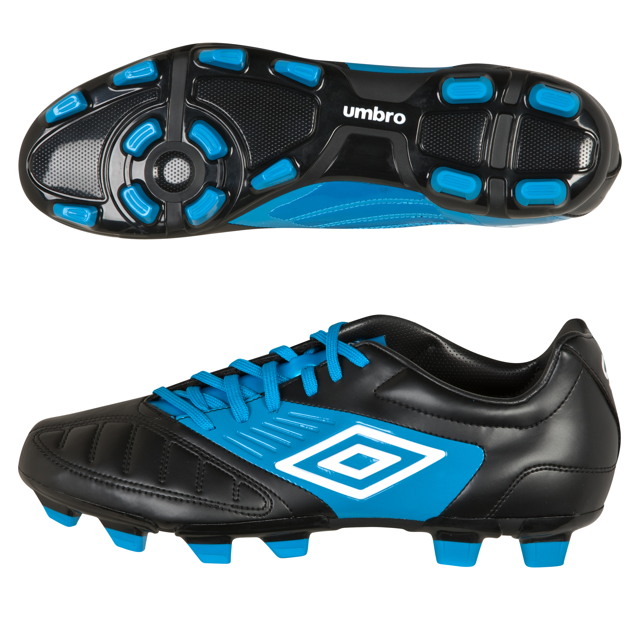 Geometra Cup FG Black/White/Vivid Blue Kids