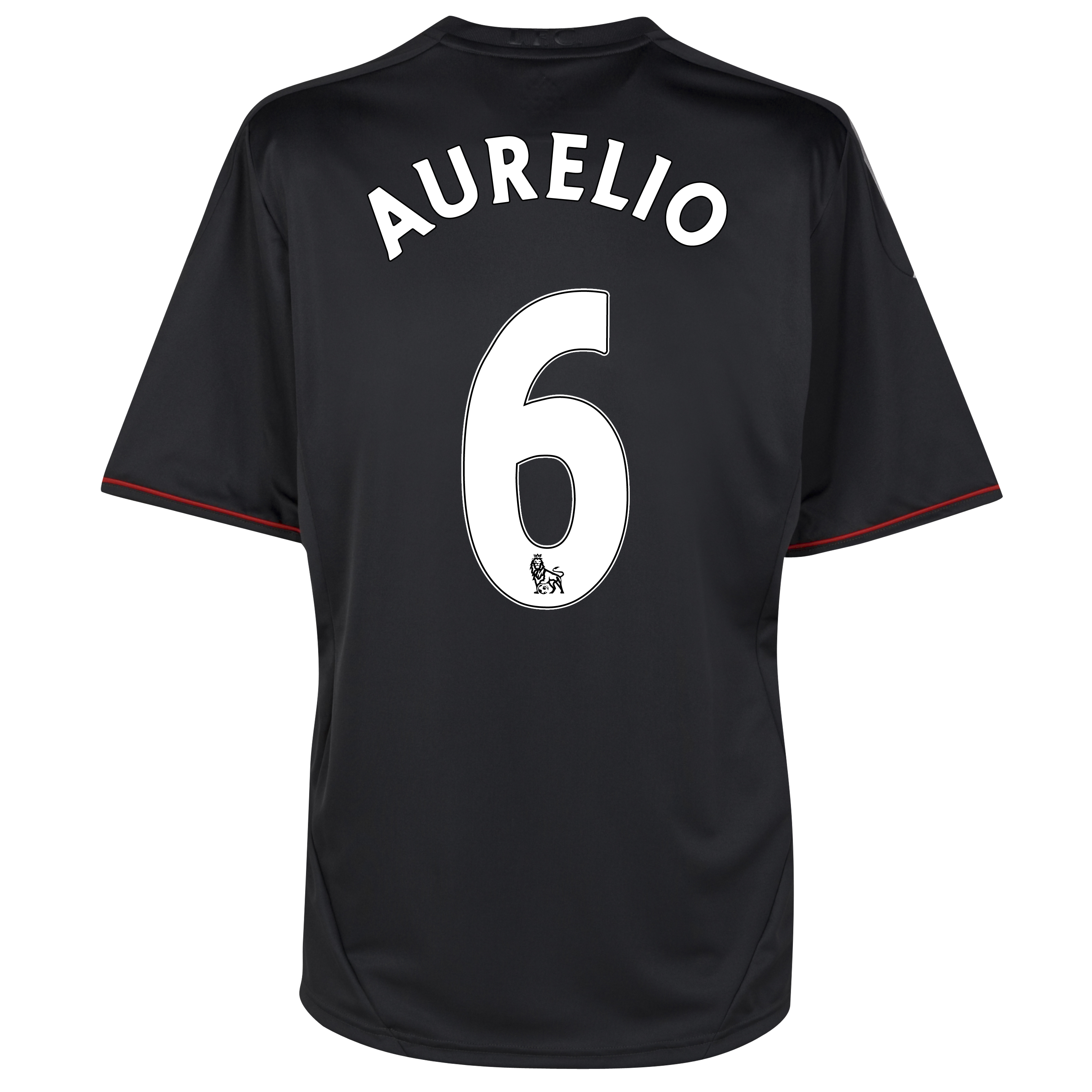 Liverpool Away Shirt 2011/12 with Aurelio 5 printing