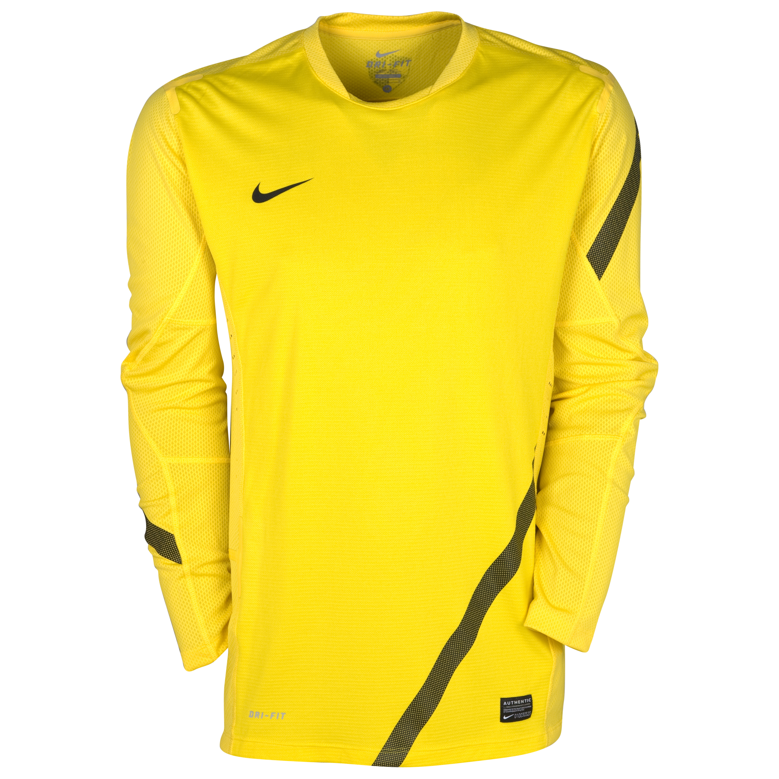 Nike Elite Training Top Long Sleeve Tour Yellow Black Black
