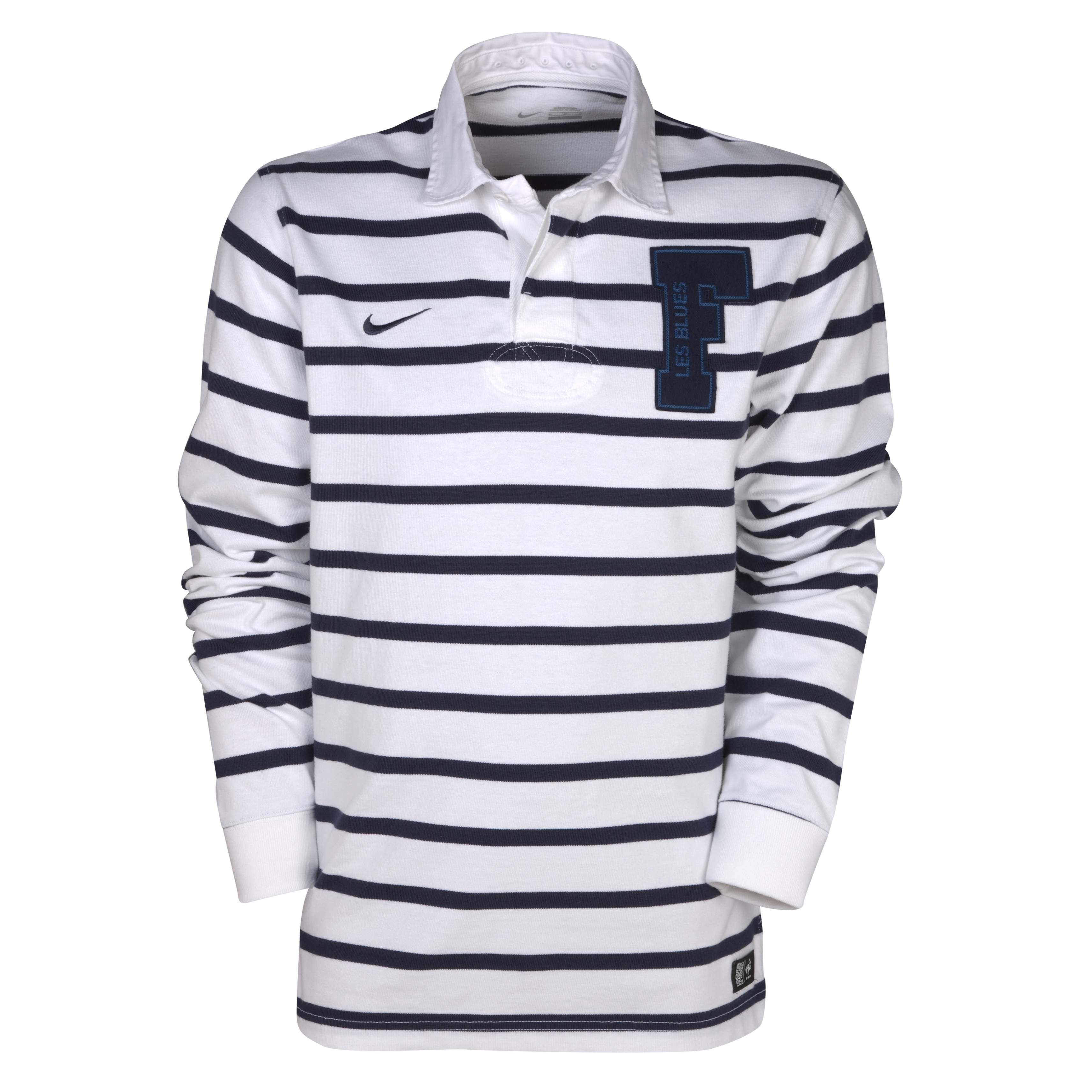 France Cotton Replica Polo Shirt - White-Obsidian-Obsidian