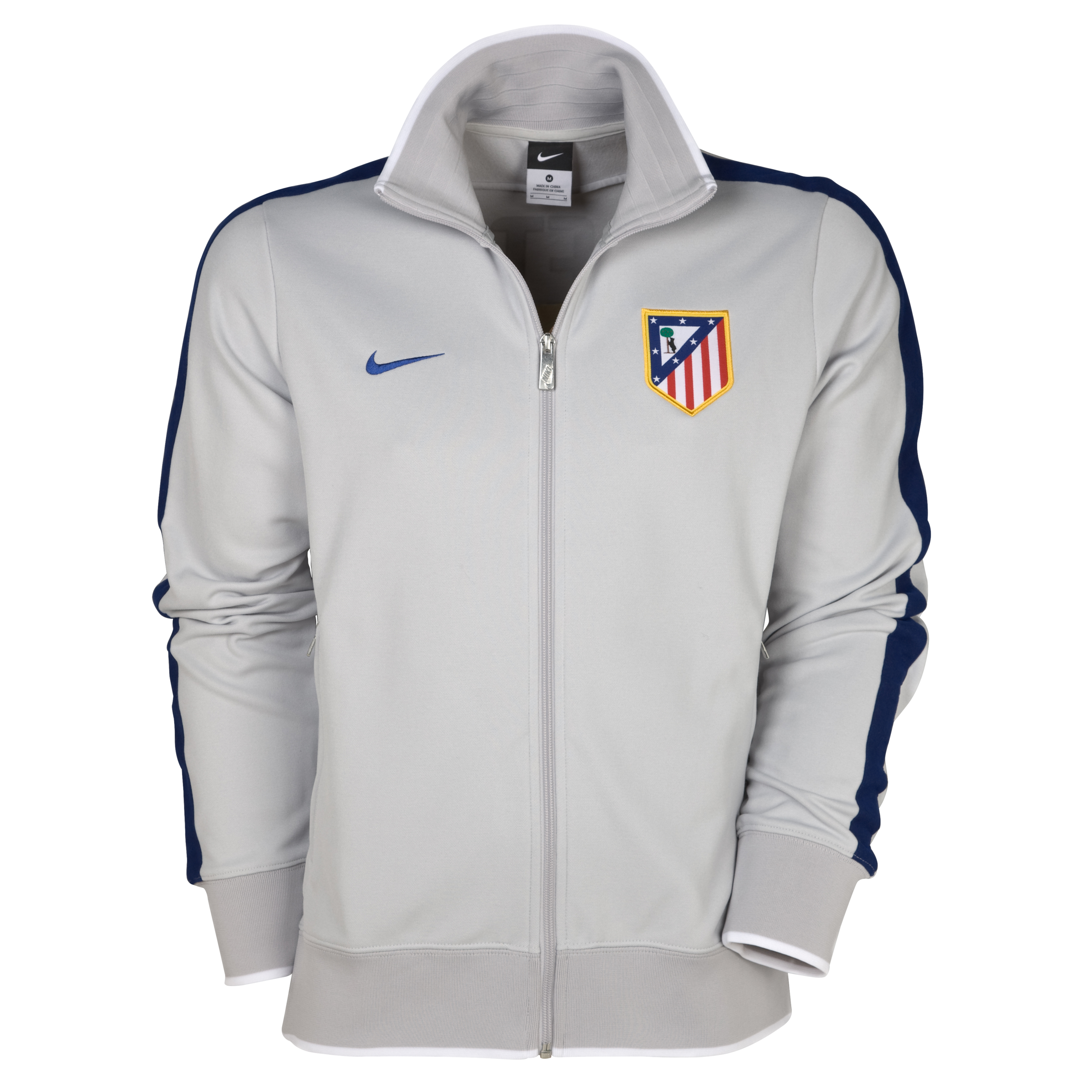 <br>Athletico Madrid Authentic N98 Jacket Neutral Grey/Drenched Blue/Drenched Blue