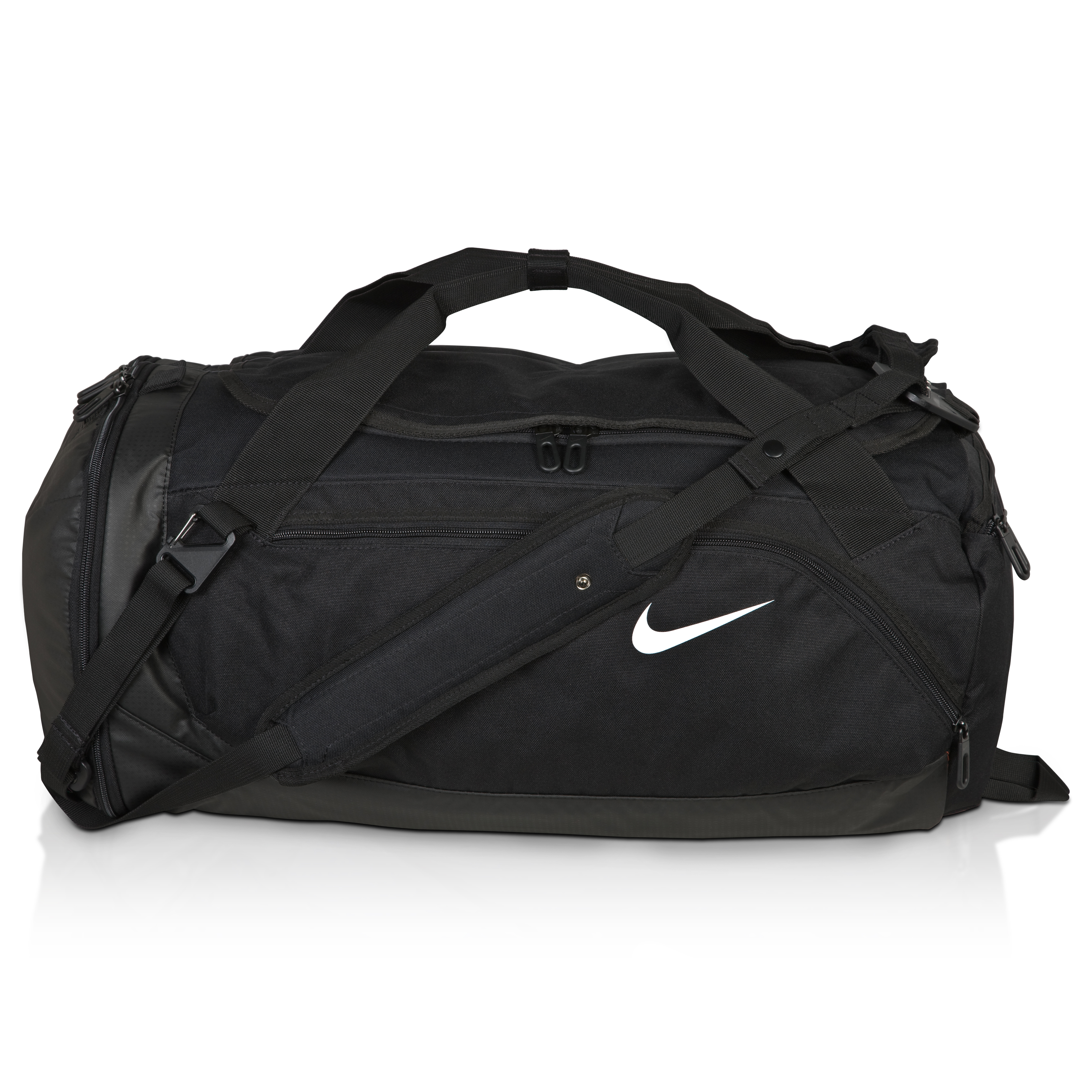 Nike Football Utility Duffel Bag - Black-Black-White