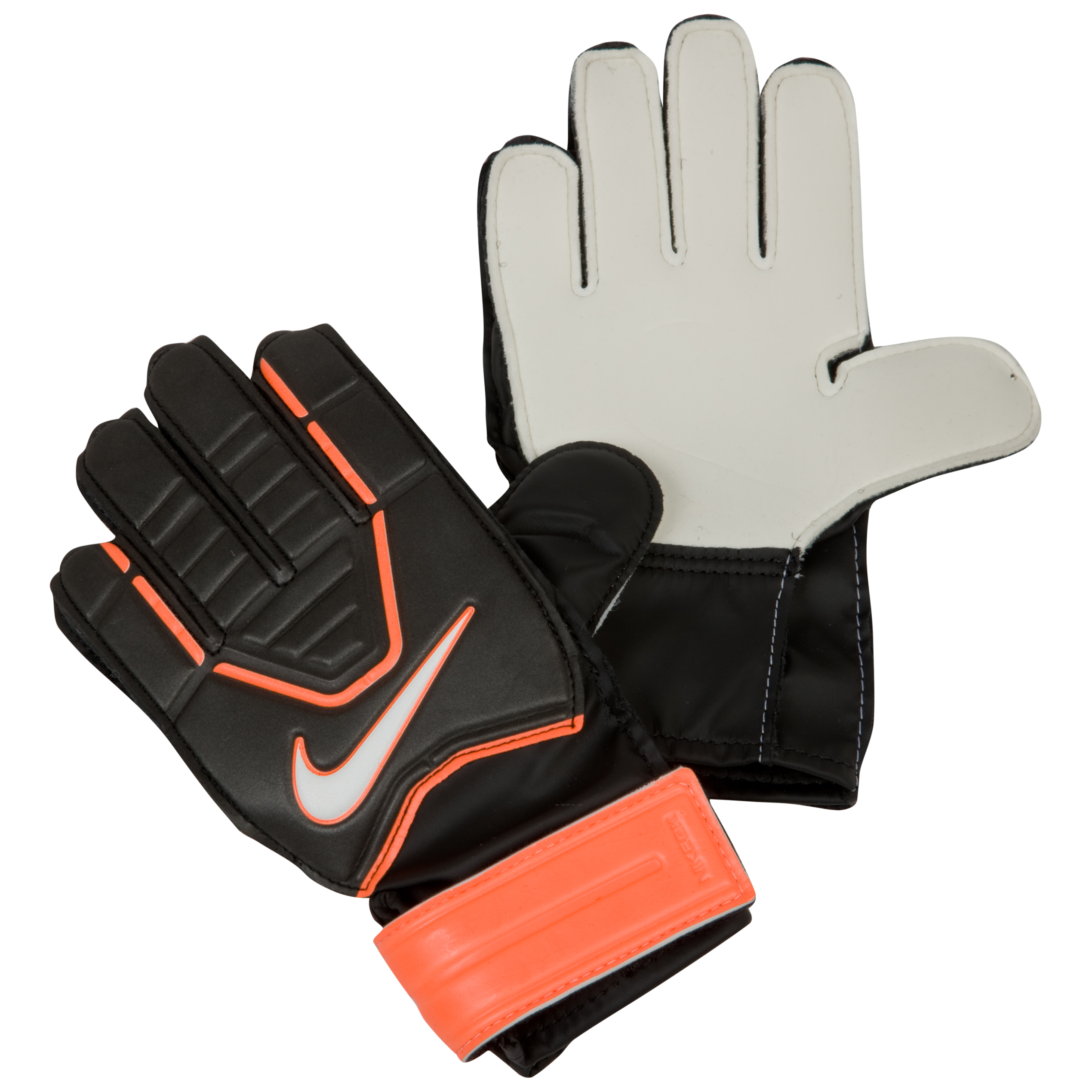 Nike Match Goalkeeper Gloves Black Orange Orange White Junior